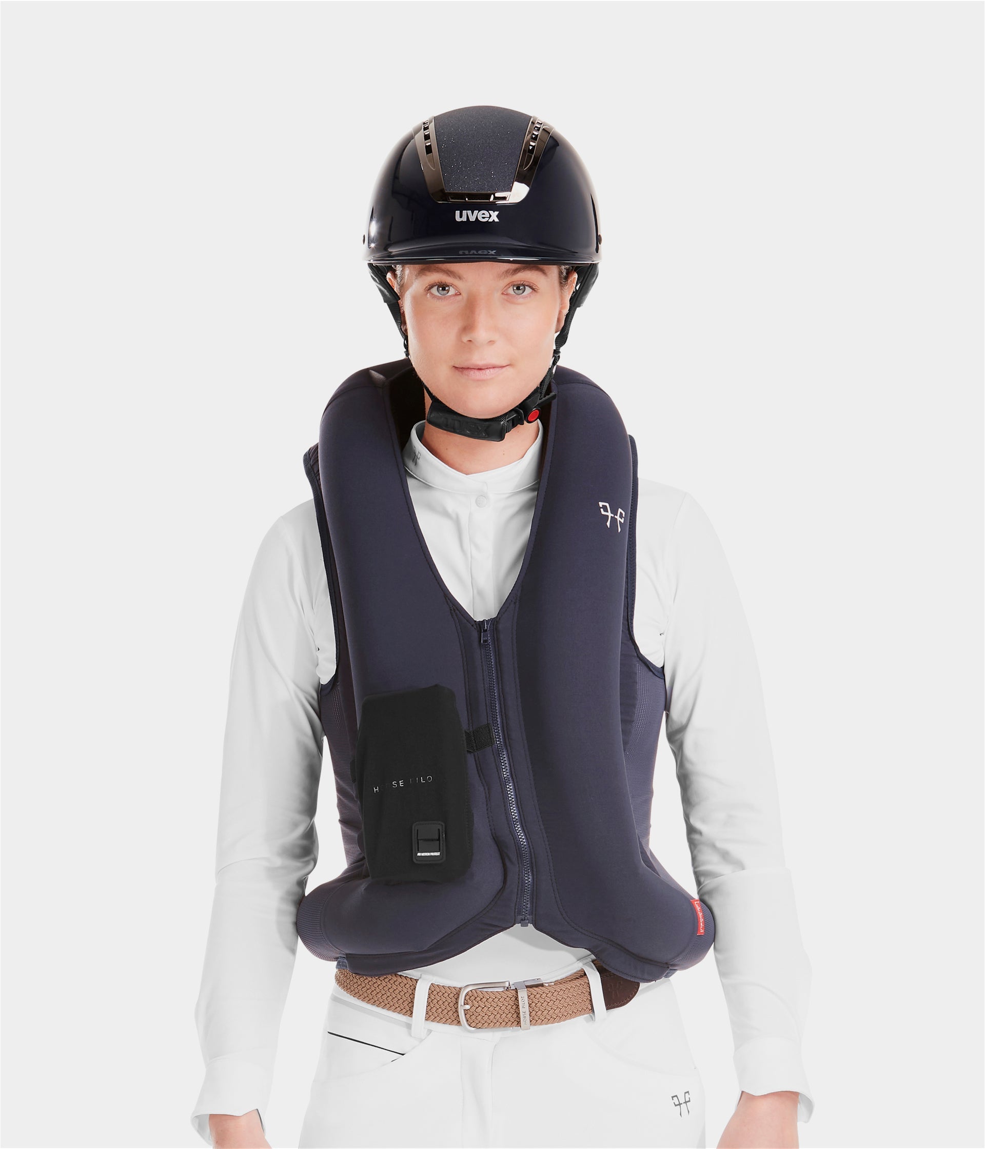 HORSE PILOT Equestrian safety airbag vest Twist'Air 2.0 - Black