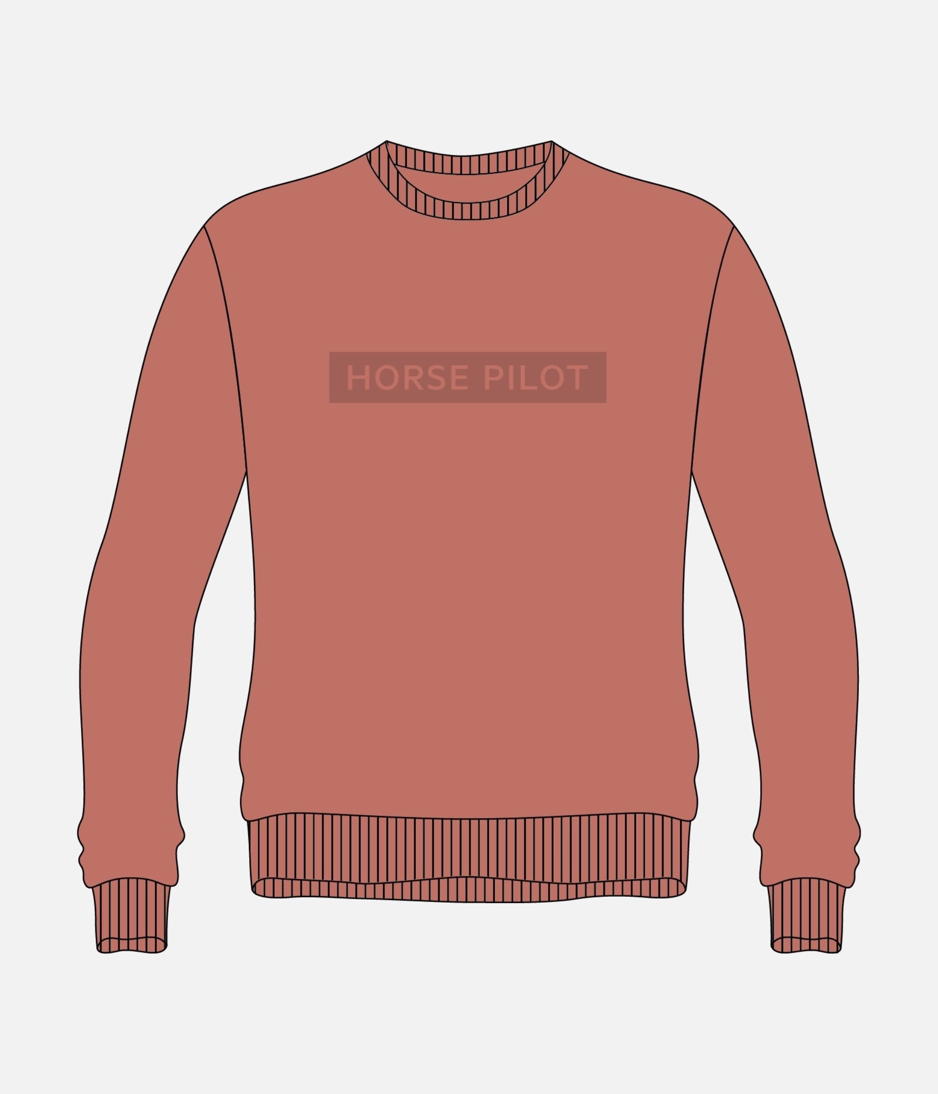 HORSE PILOT Team Sweatshirt Women - Mesa Pink