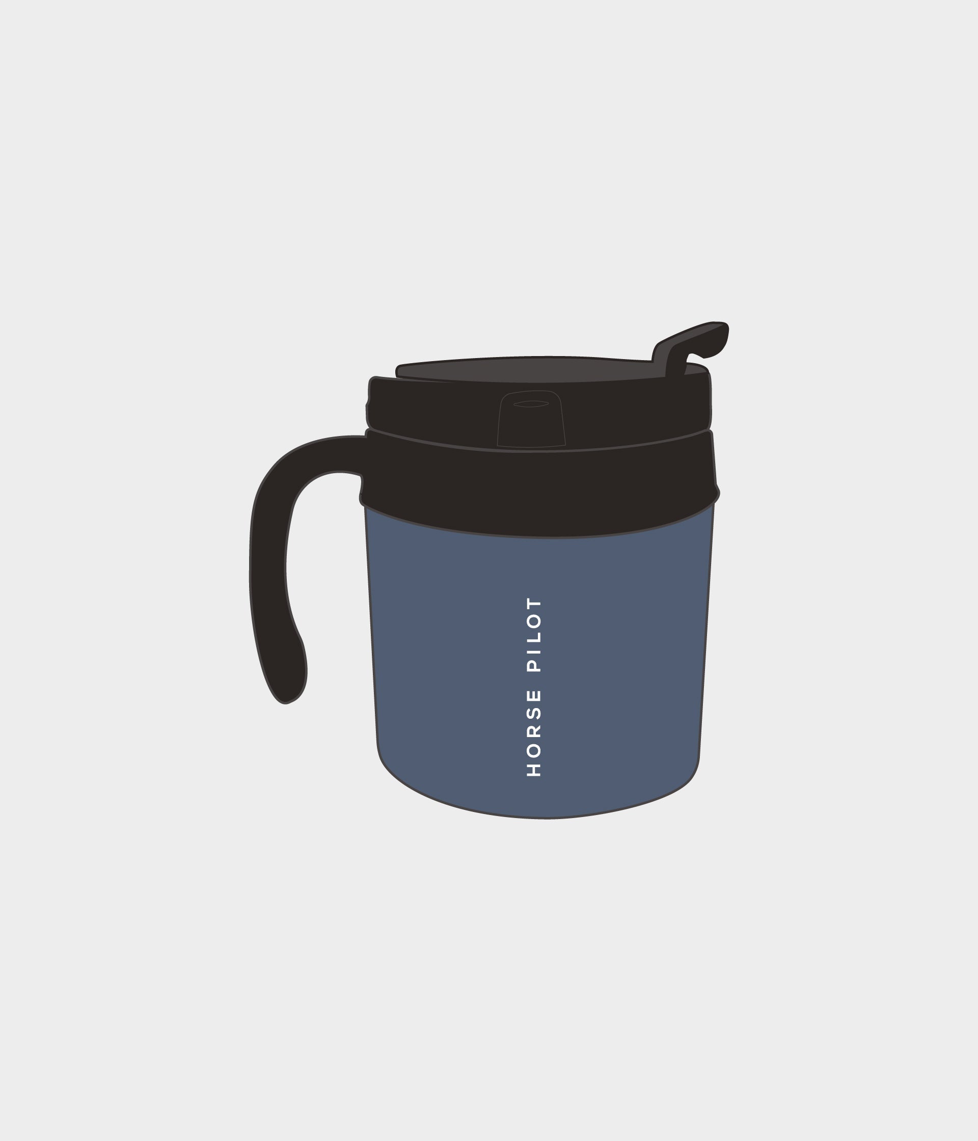 HORSE PILOT Insulated Mug - Vintage Indigo
