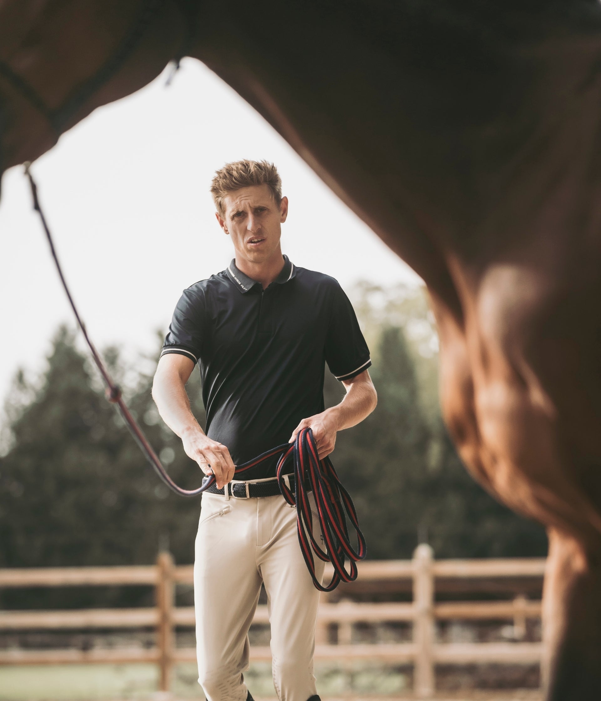 Horse Pilot Atlas Polo Men - Blue Graphite