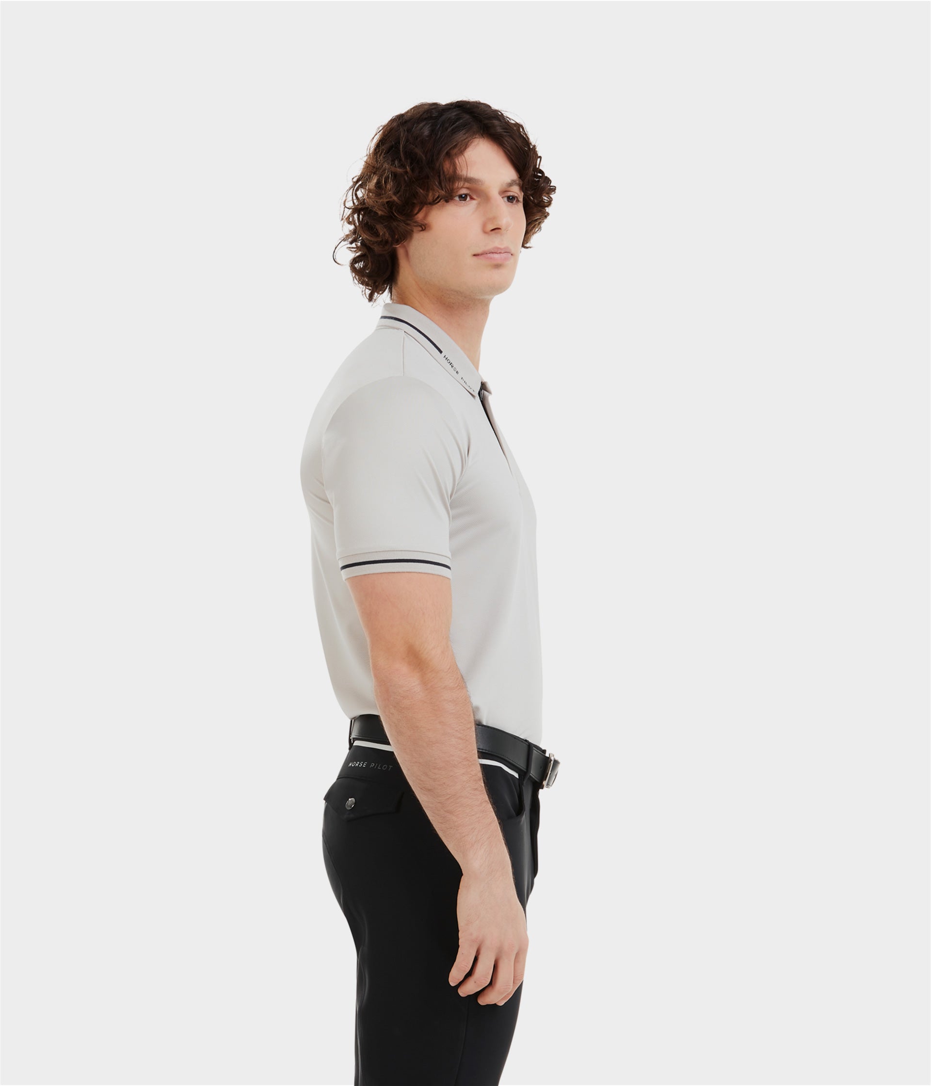 HORSE PILOT Atlas Polo Men - Wind Grey