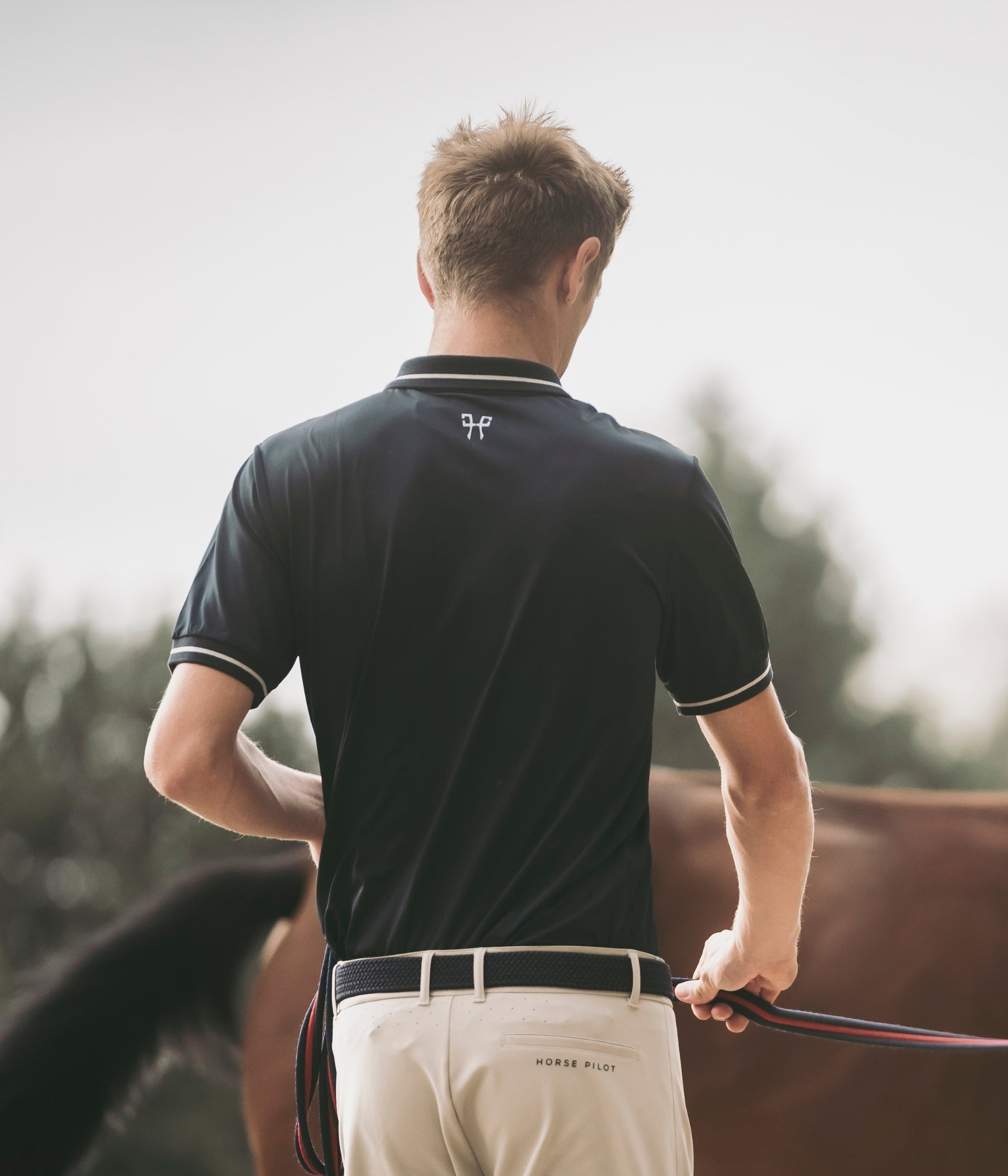 Horse Pilot Atlas Polo Men - Blue Graphite