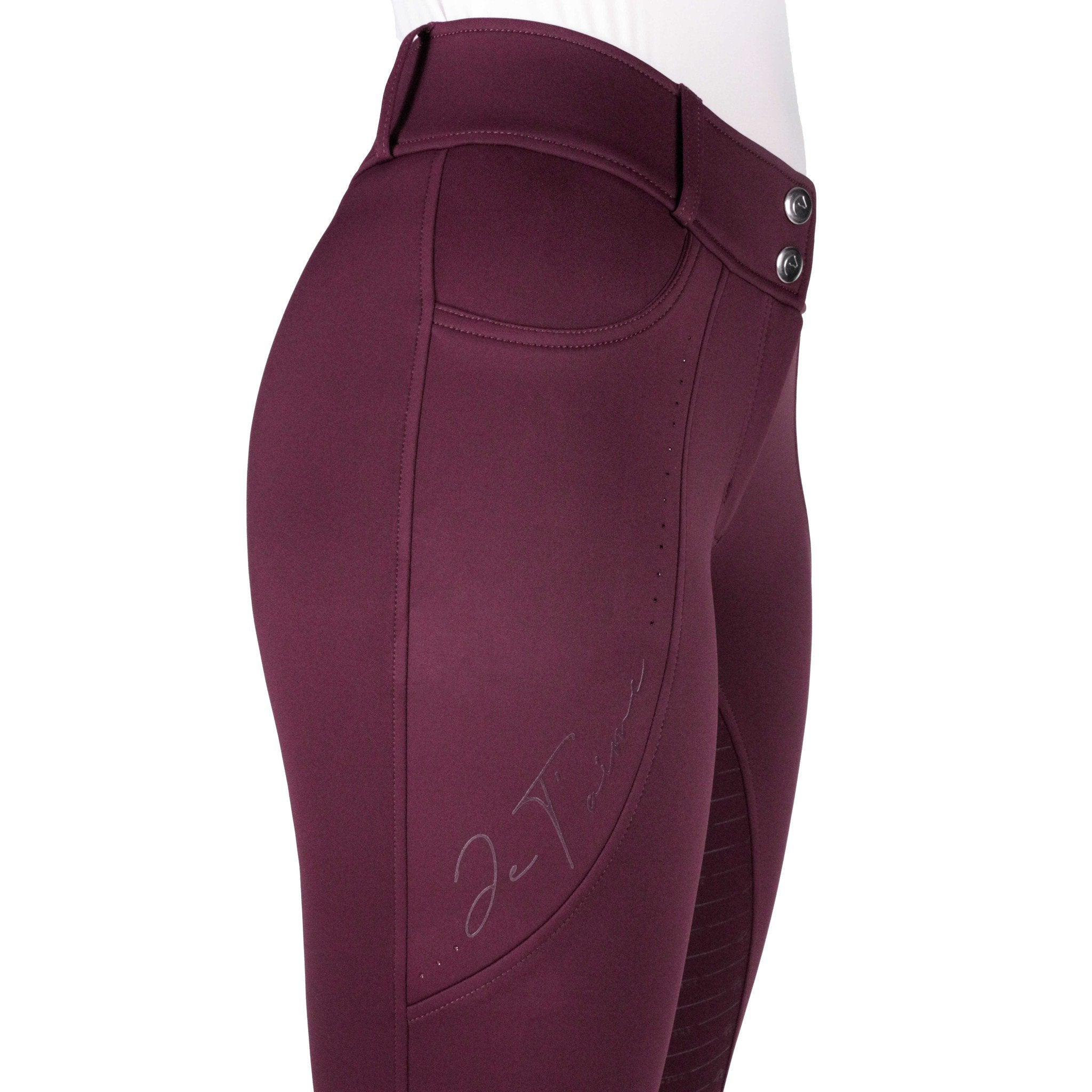 Je t’aime EQUITHÈME Elsa Breeches - Ladies Plum 979842336