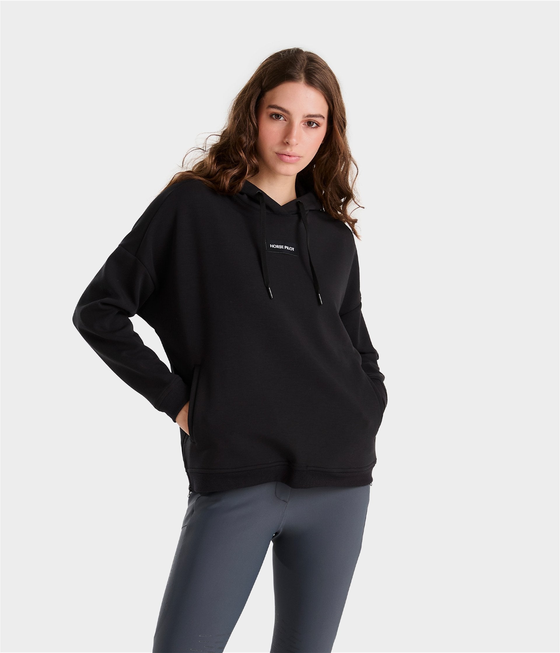 HORSE PILOT Team Hoodie Women - Black