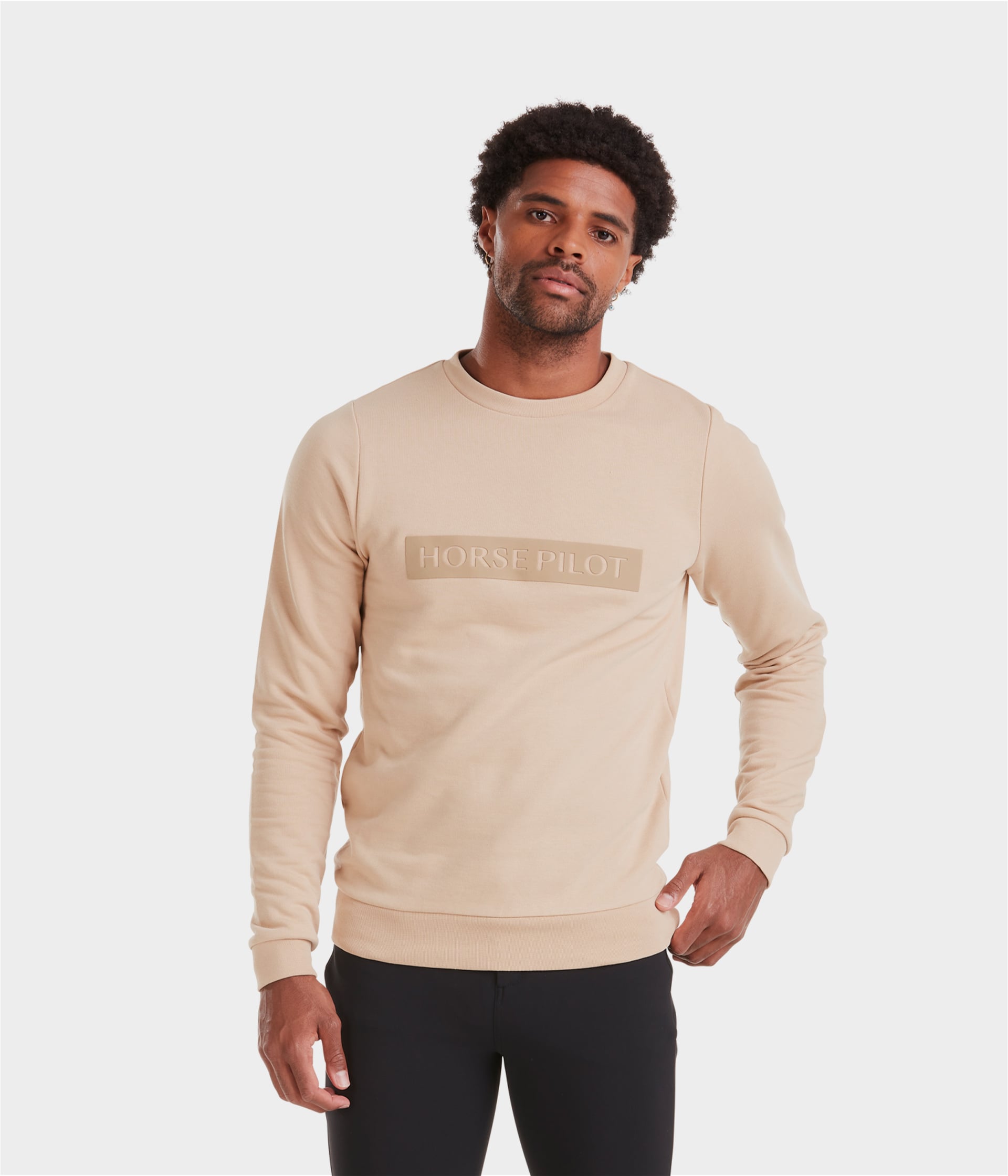 HORSE PILOT Team Sweatshirt Men - Latte