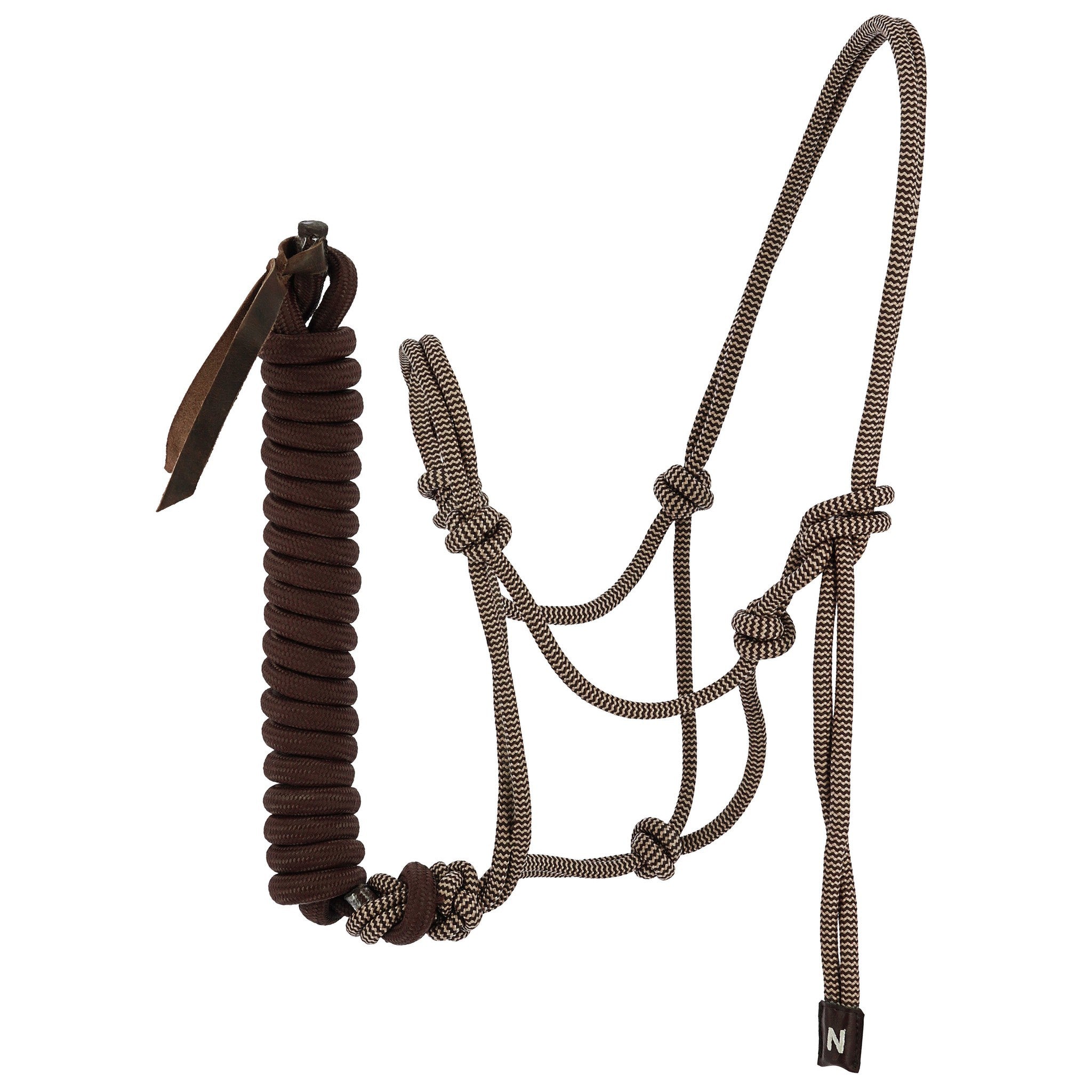 Norton Duo Rope Halter and Lead Set Brown / beige 510266354