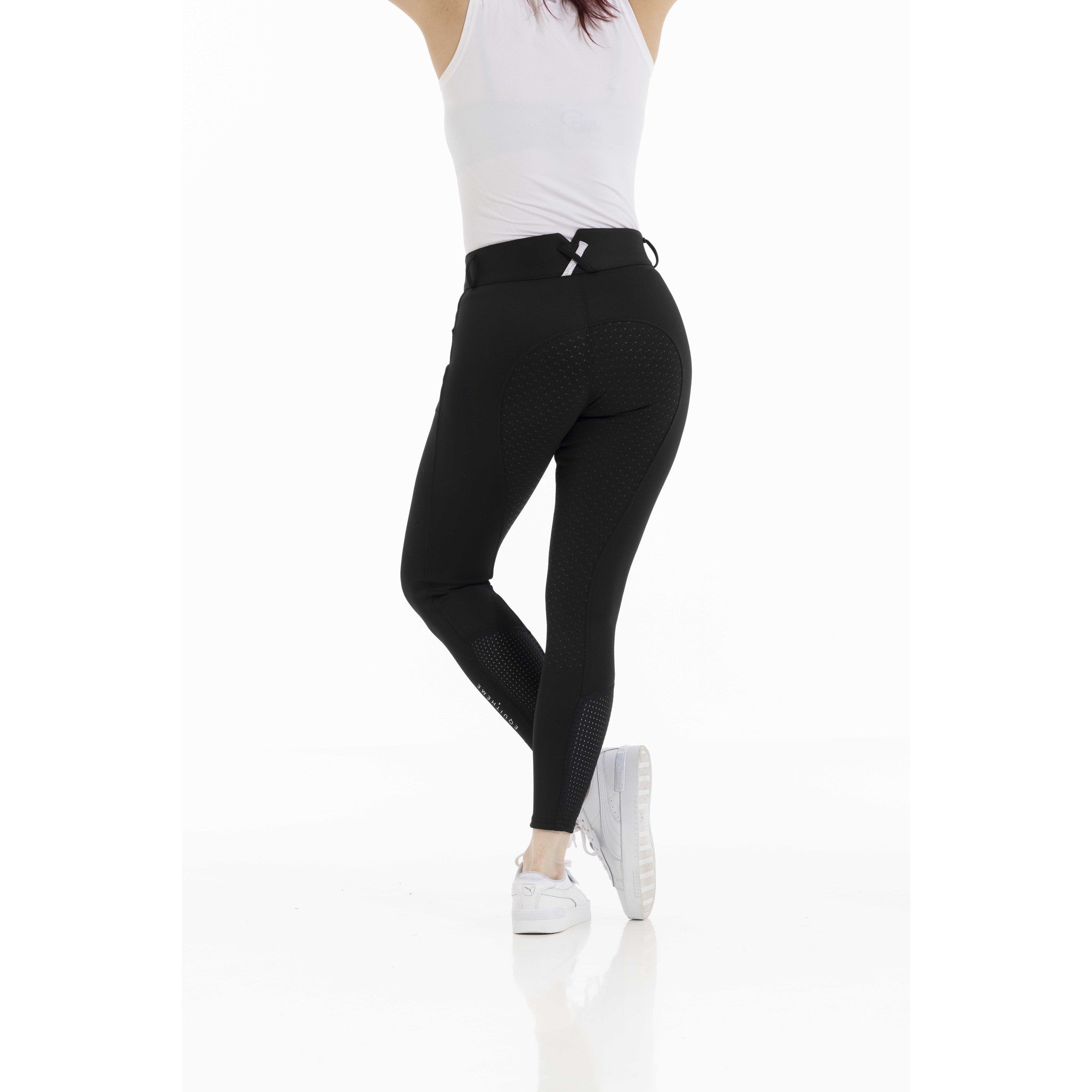 EQUITHÈME Claudine Breeches with silicone full seat - Ladies Black 979788236