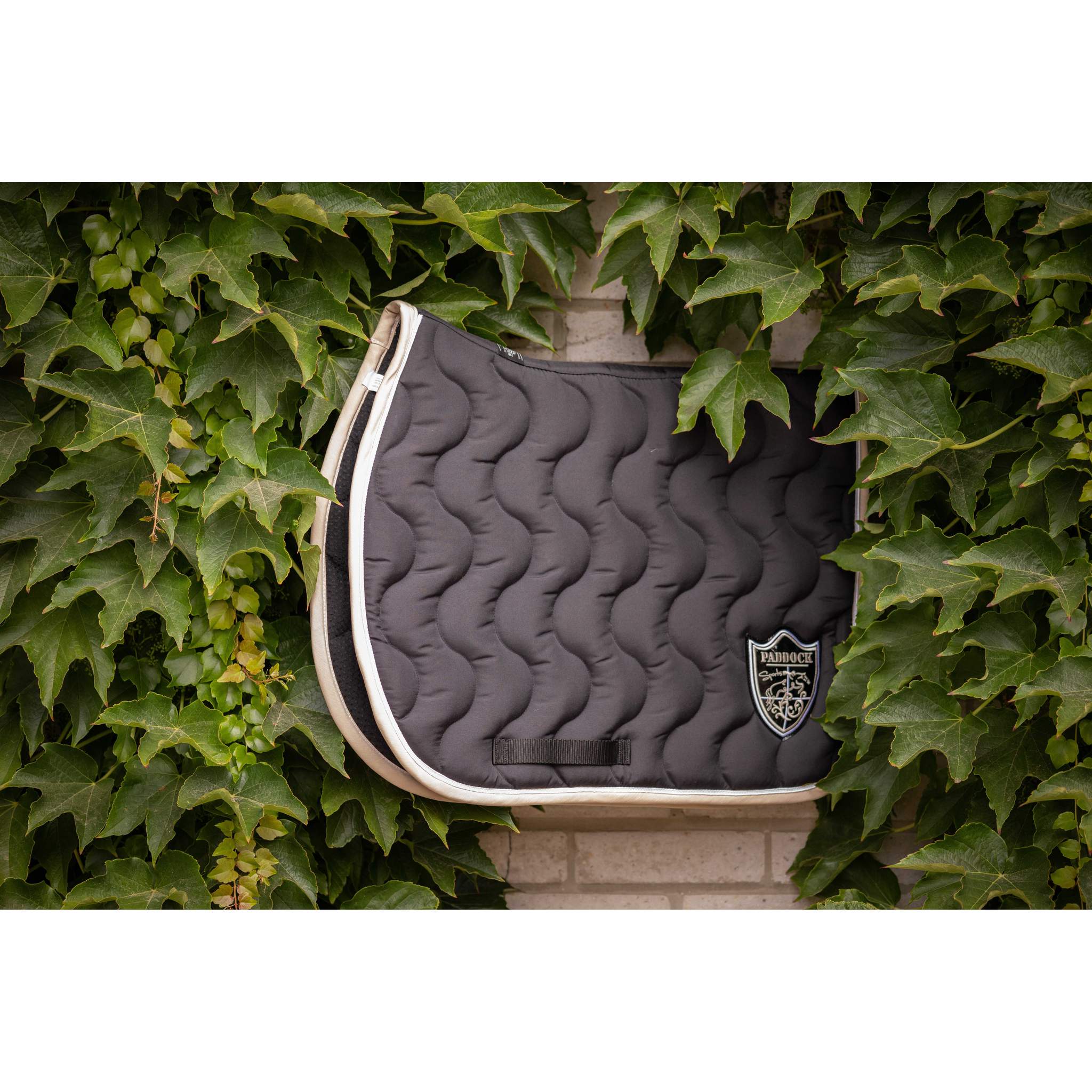 Paddock Sports Origin Saddle Pad with Crest - All-Purpose Black - 204742002_ambi_2