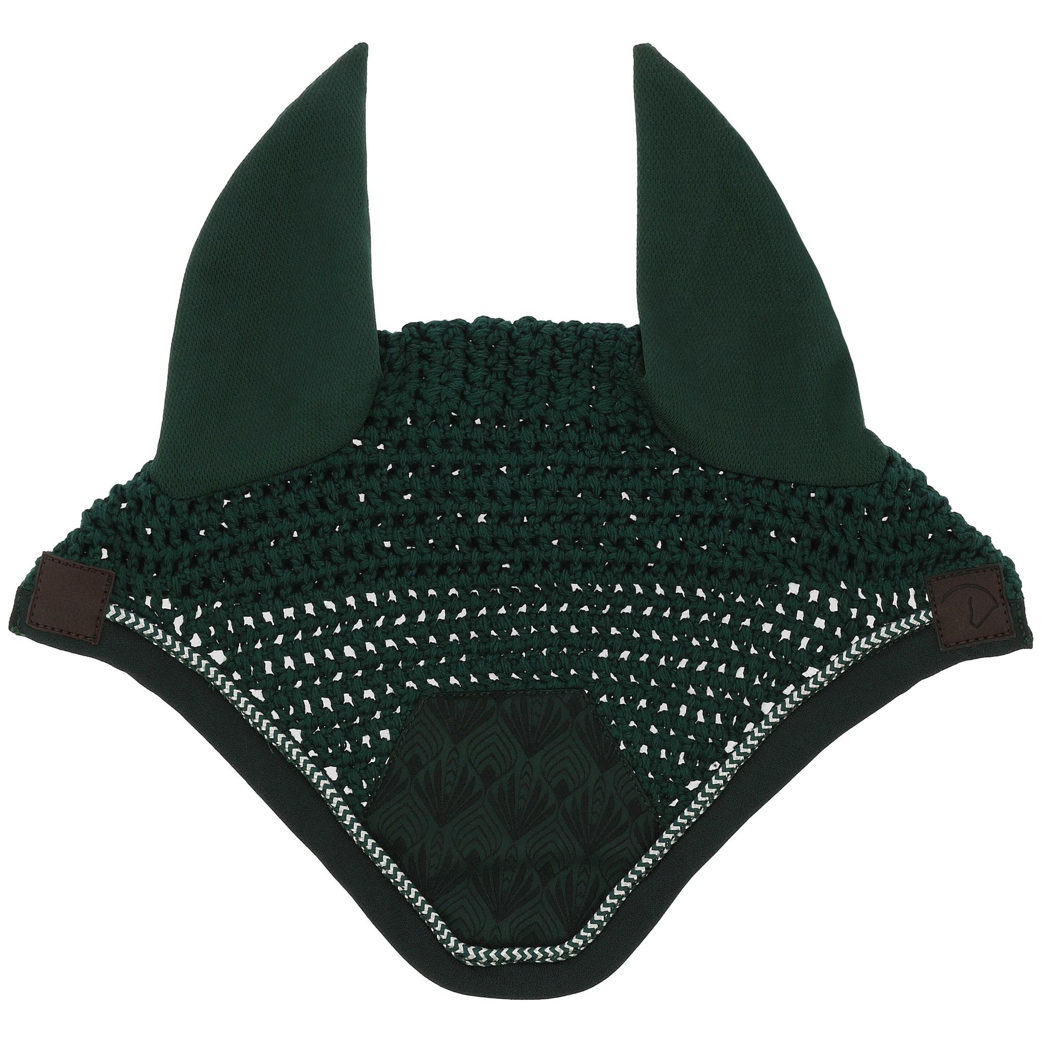 EQUITHÈME Brocart fly veil Dark green 306881009