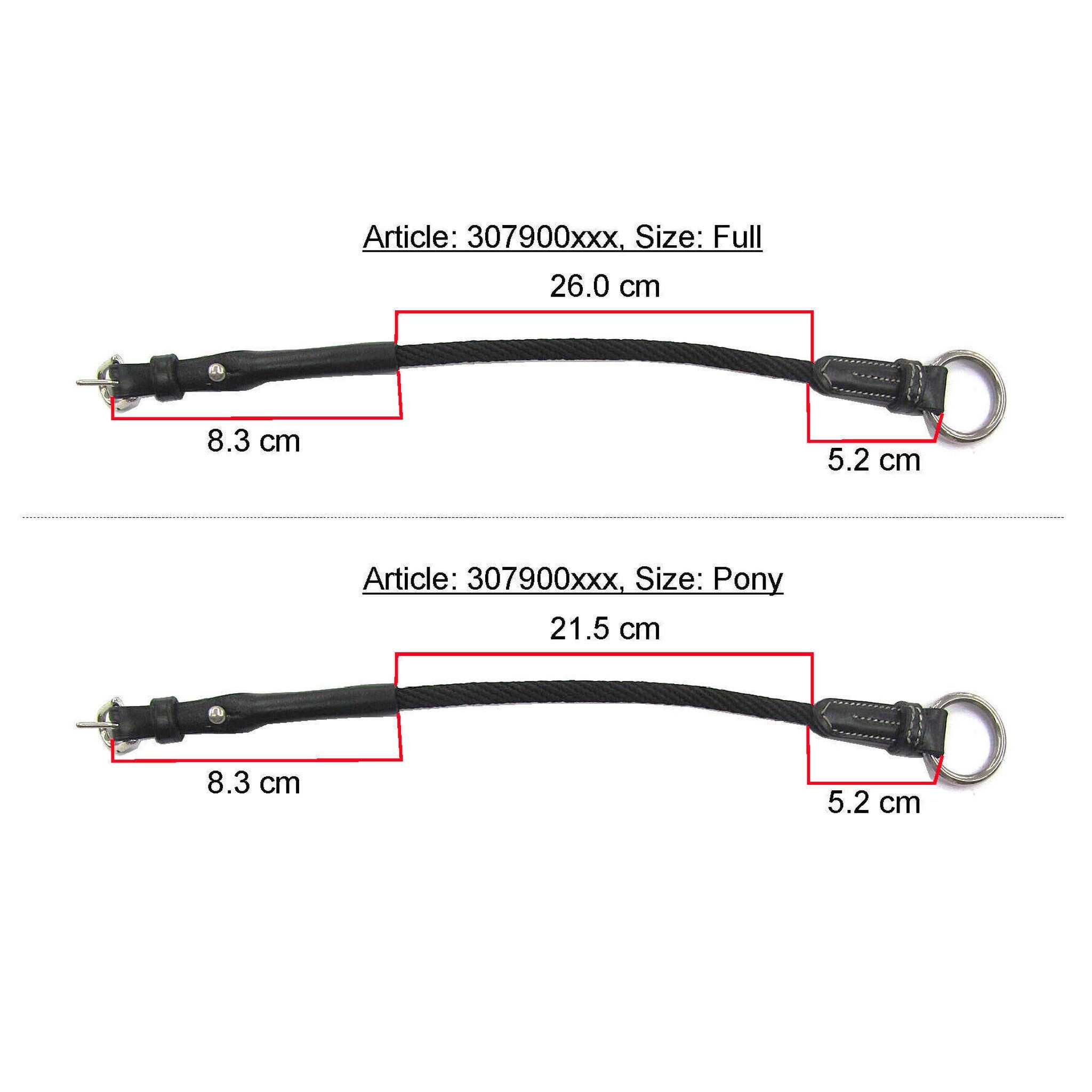 Eric Thomas Pro leather/rope gag straps Black 307900302