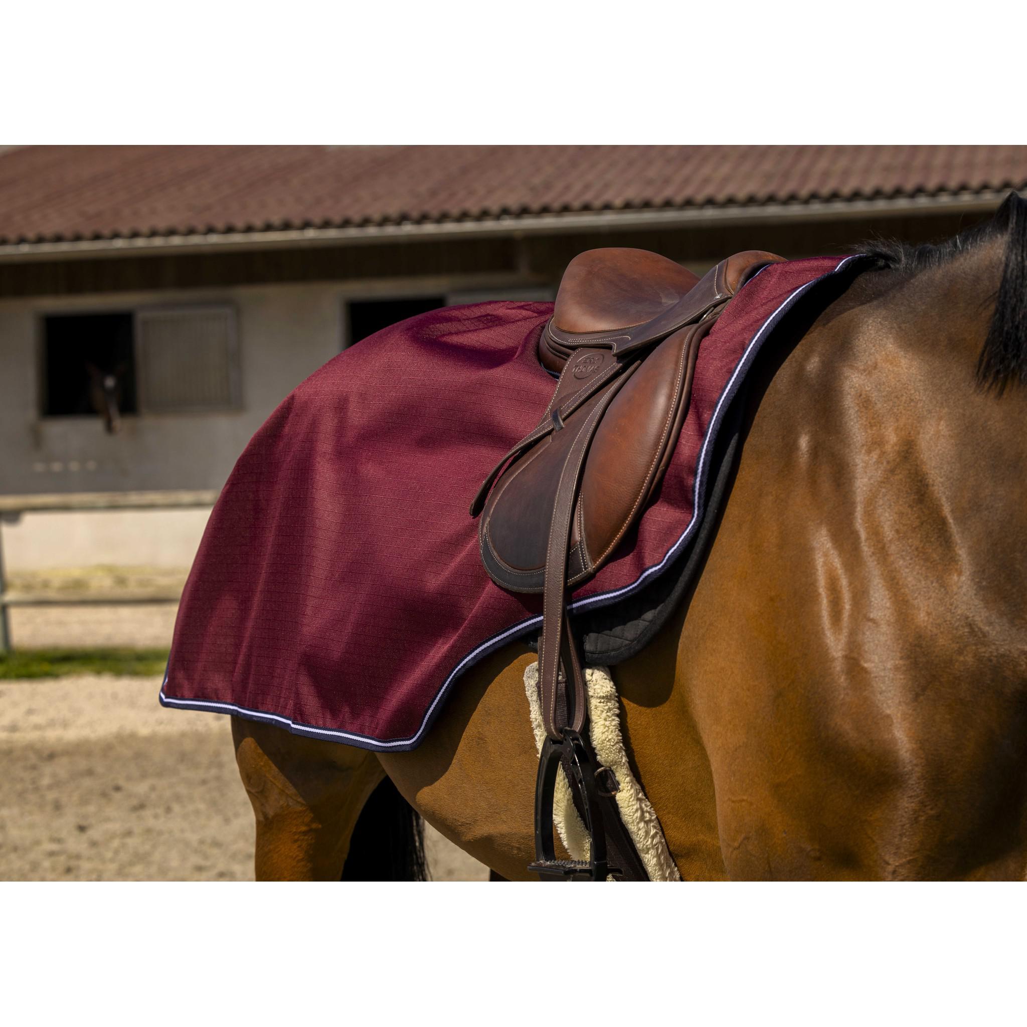 EQUITHÈME Tyrex 1200D polar fleece lined Exercise sheet Burgundy 400210355