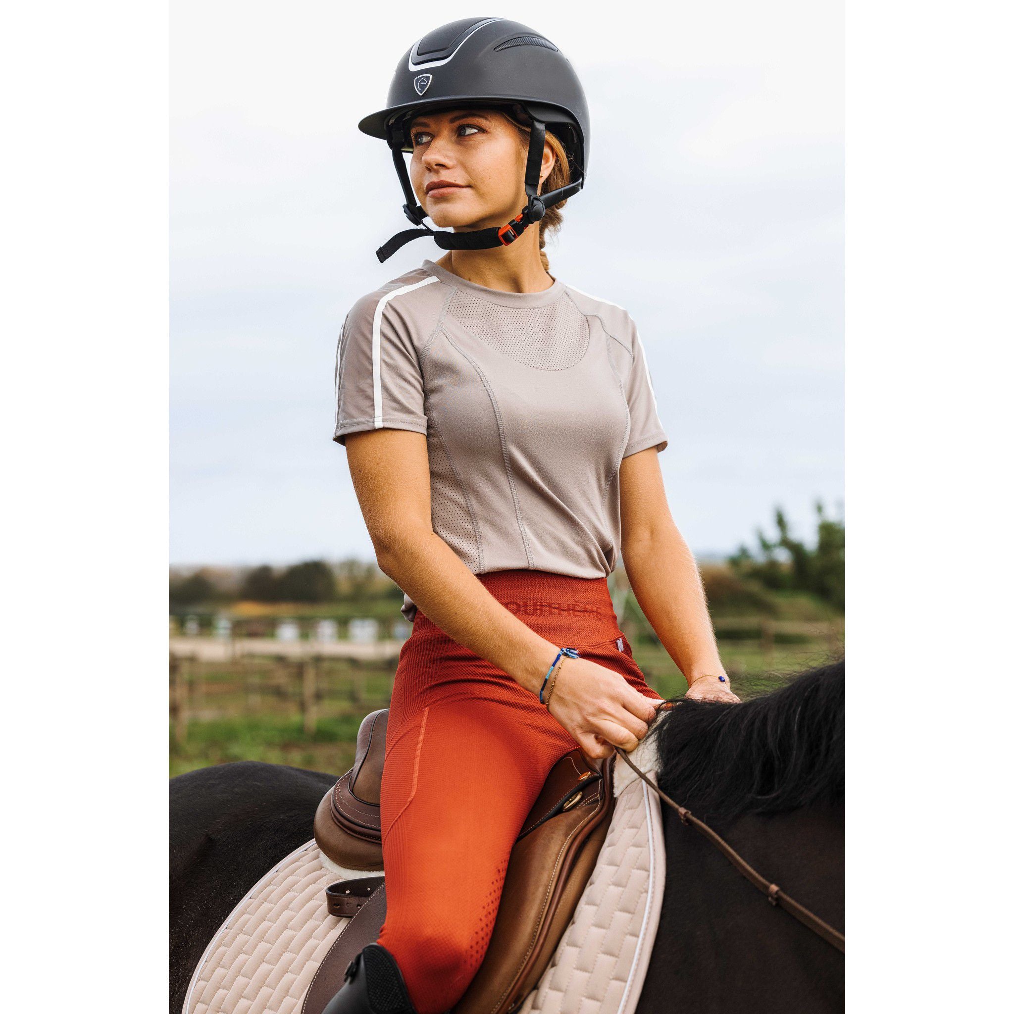 EQUITHÈME Acacia Leggings - Ladies Orange 979164031