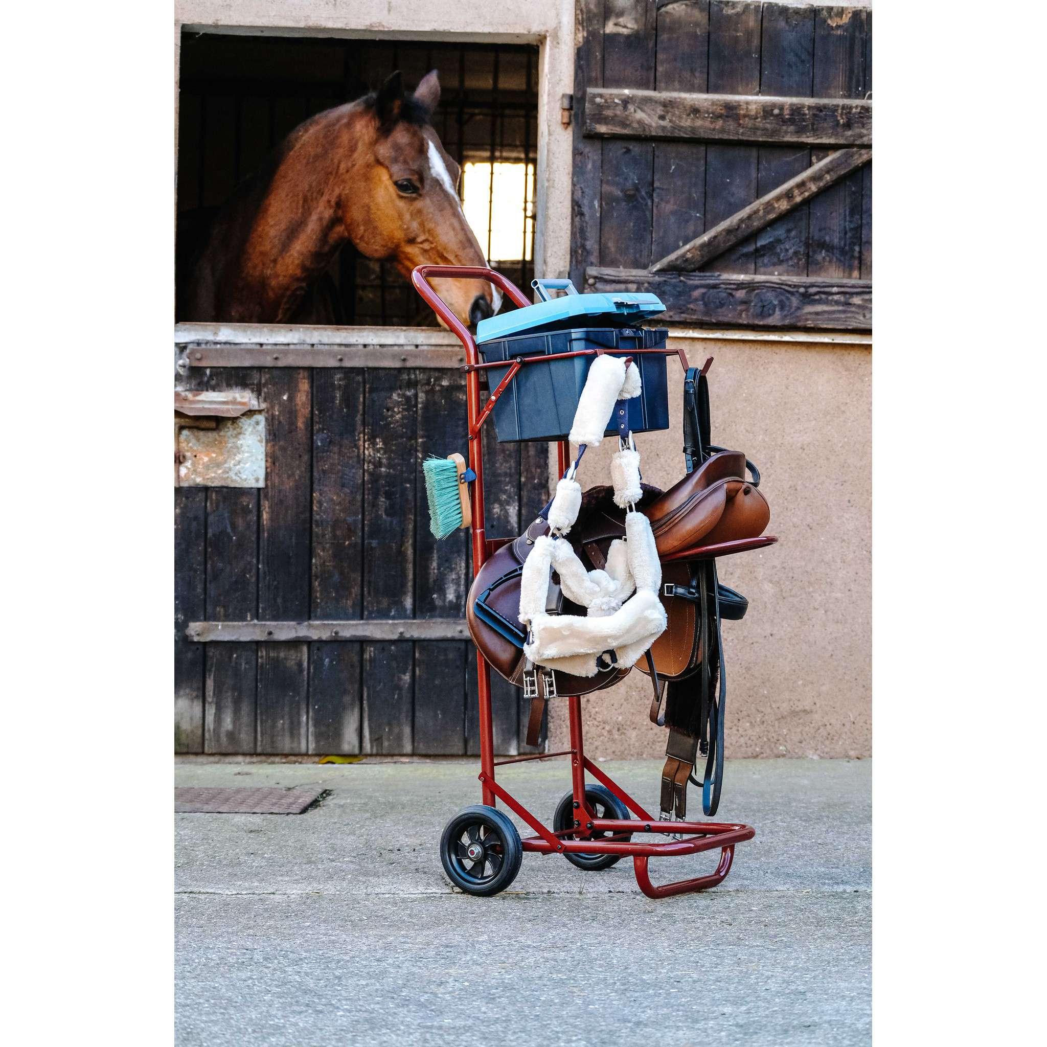 Hippo-Tonic Tack trolley Burgundy 704229033