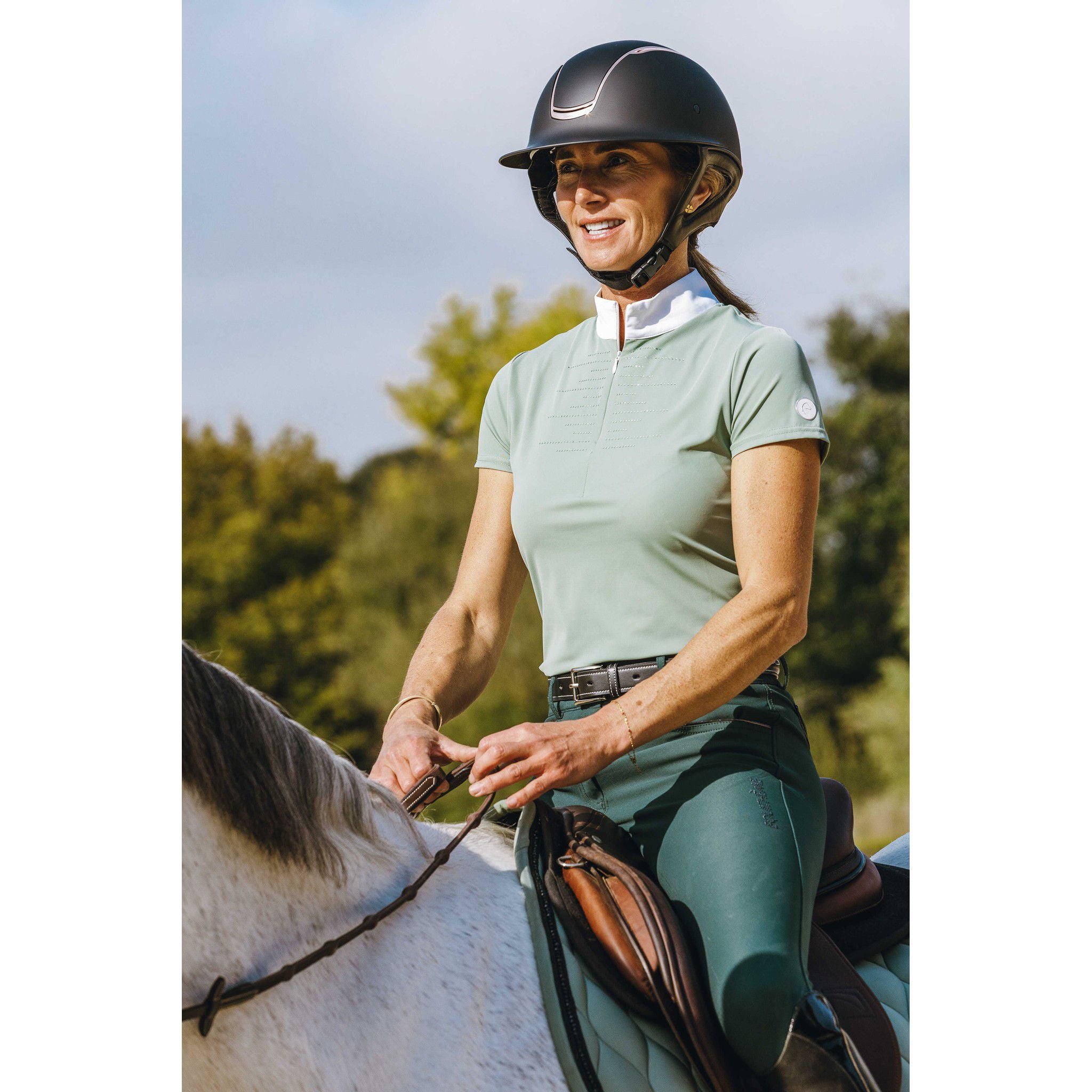 EQUITHÈME Suzanne Show Polo Light green 962133472