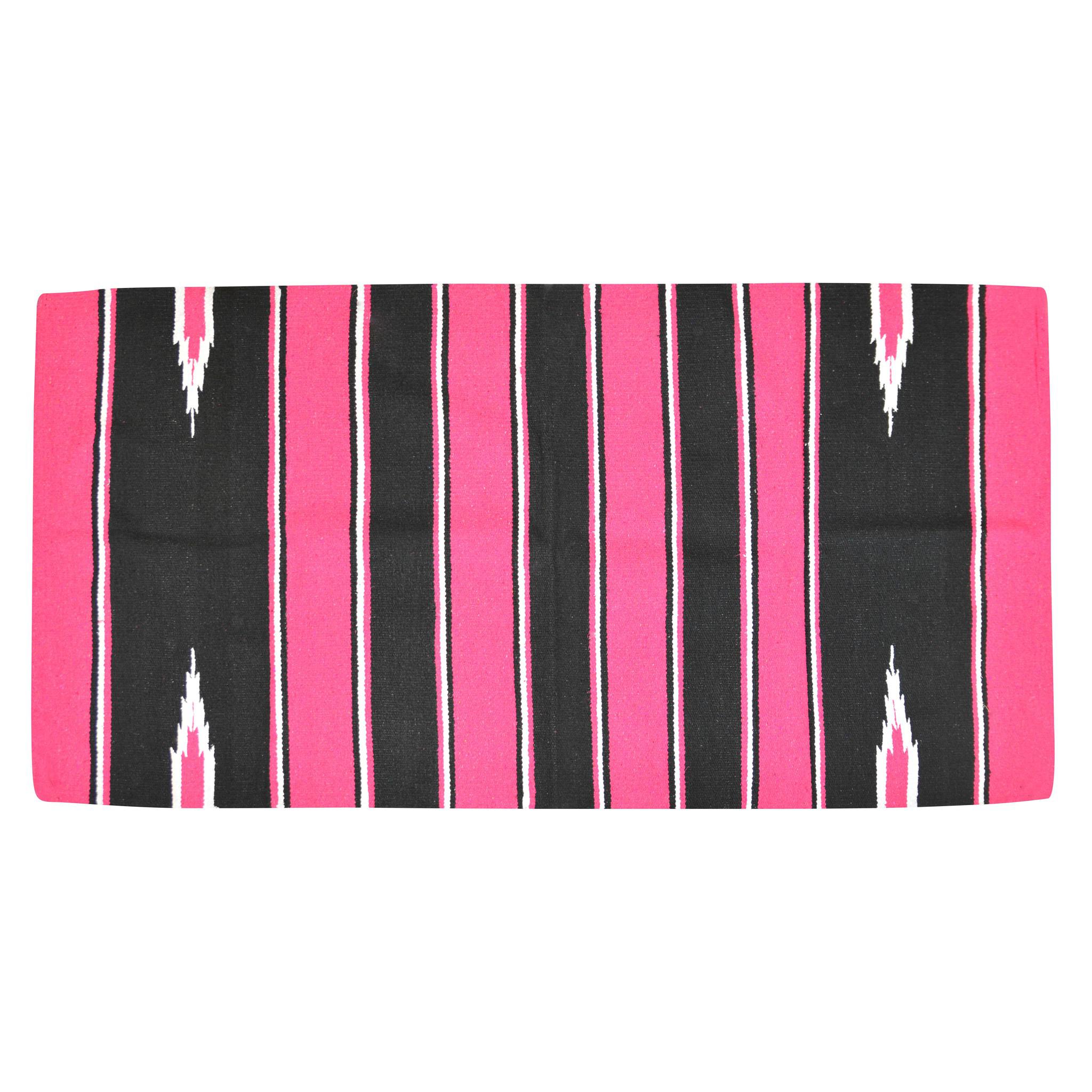 Westride Navajo cotton/acrylic horse pad Pink/black 801091132