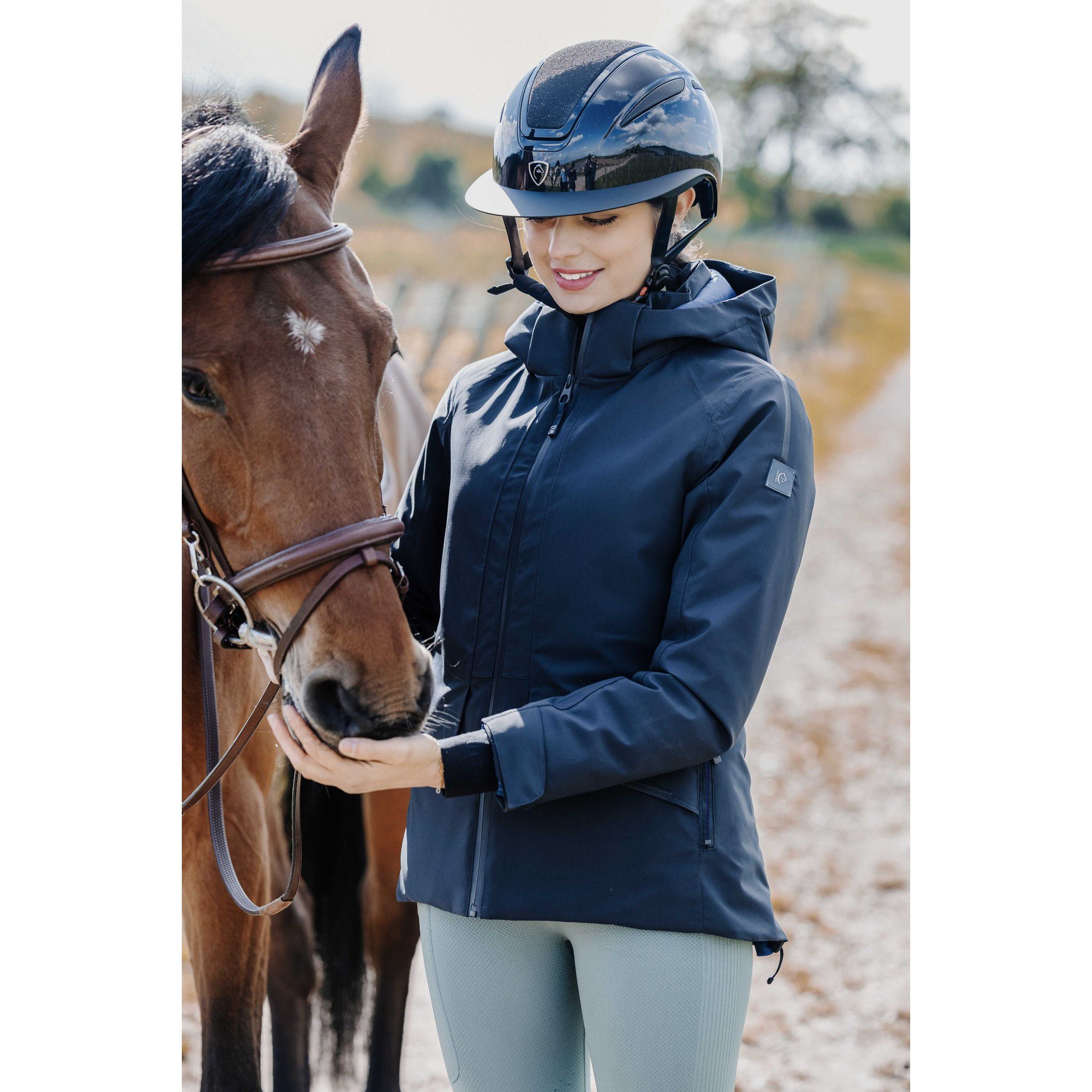 EQUITHÈME Maguy Parka - Ladies Navy blue 978722072