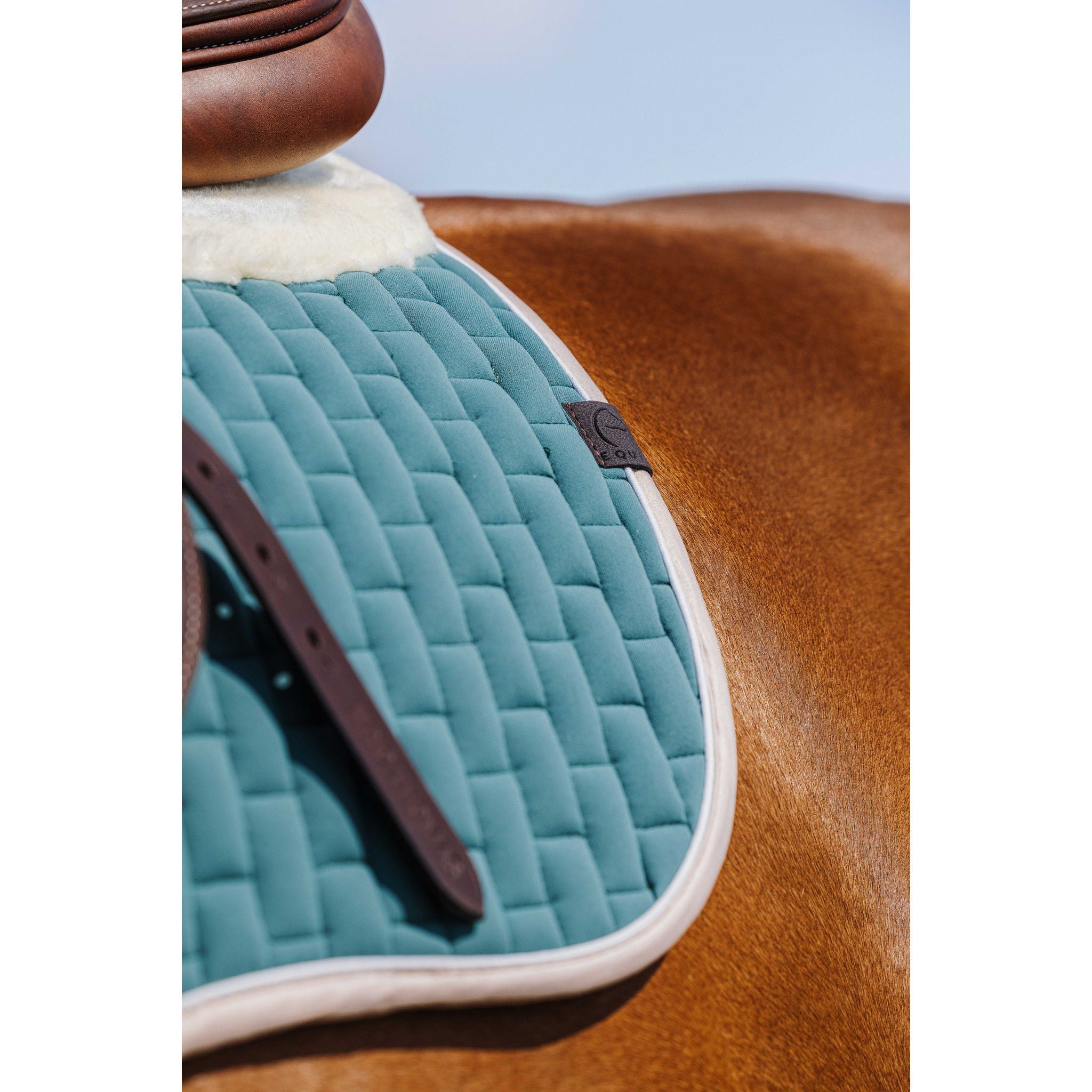 EQUITHÈME Dinard Saddle Pad - All purpose Green 204007009