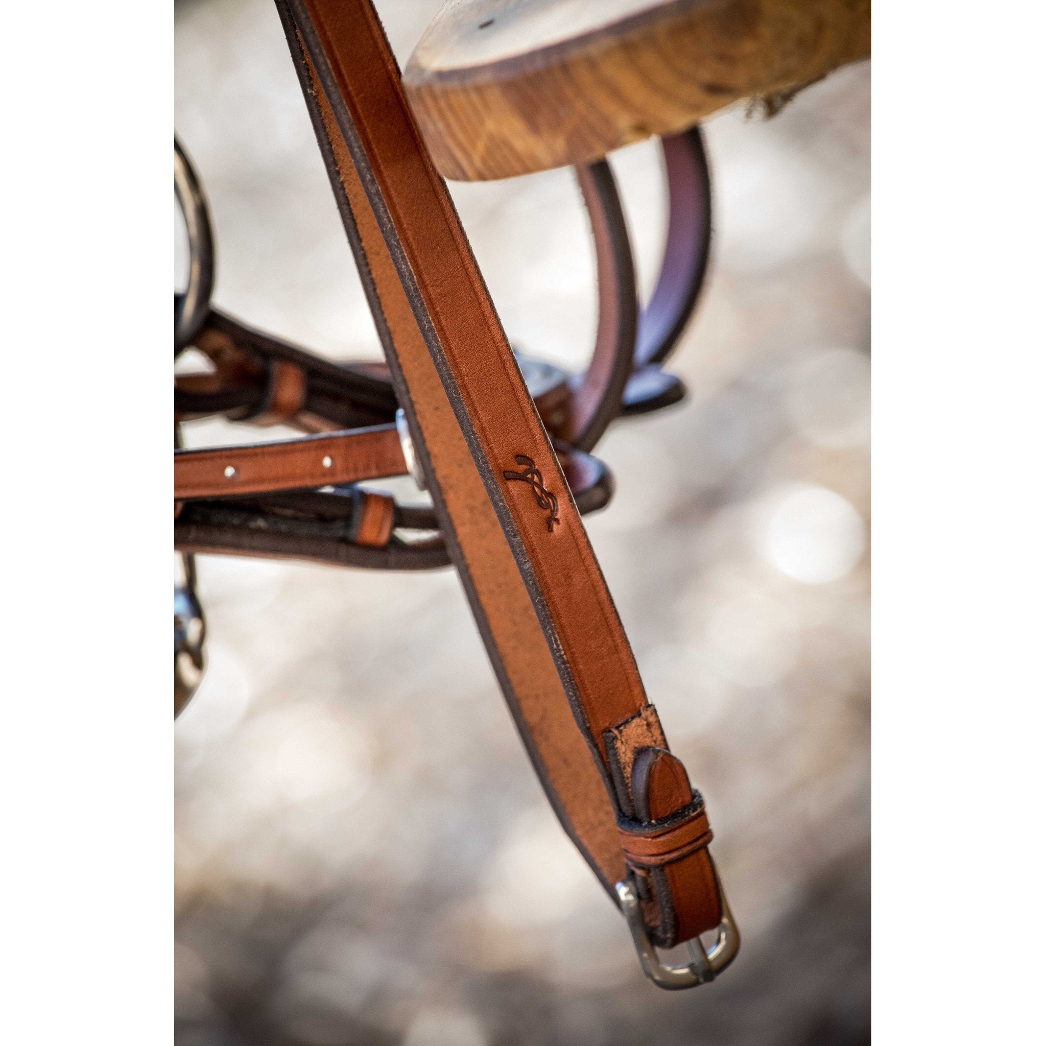 Pénélope US braided reins Chestnut 301636317