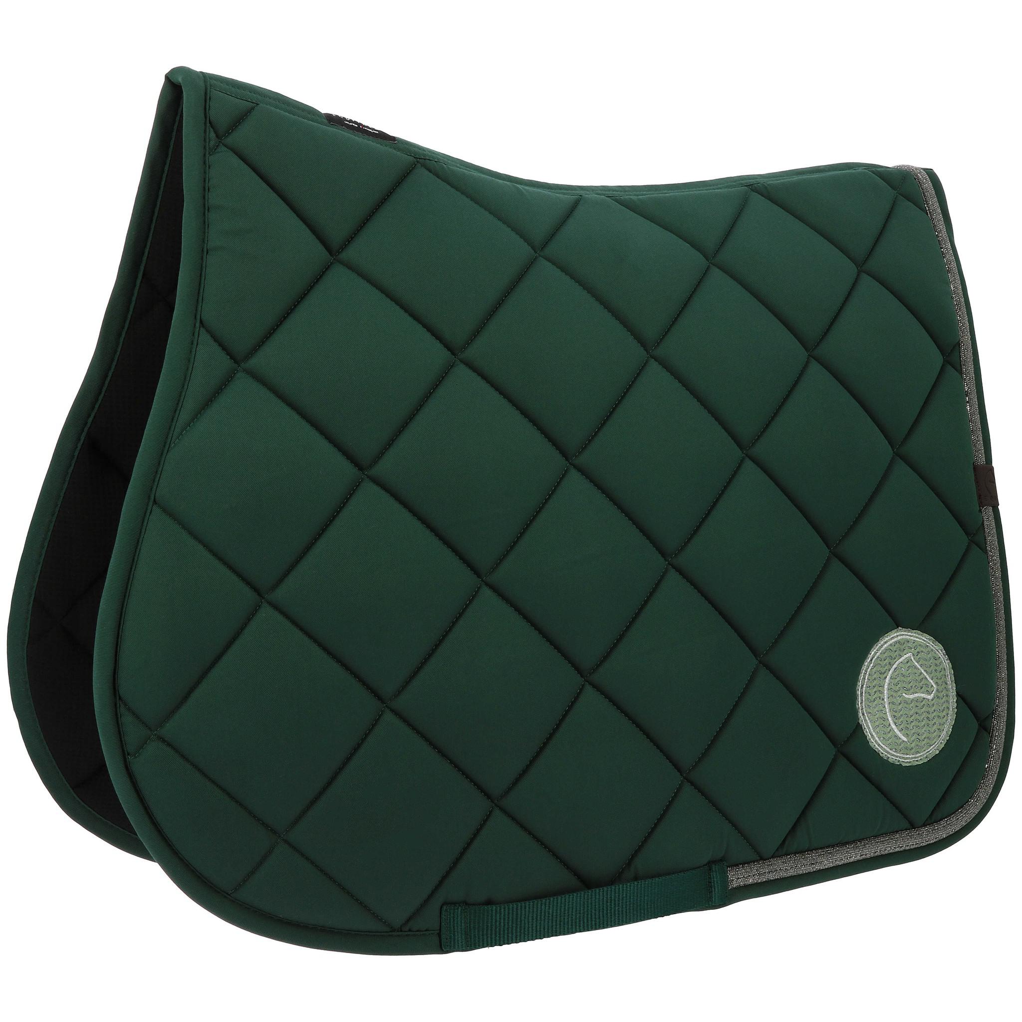 EQUITHÈME Badge 2.0 Saddle Pad - All purpose Dark green 204783009