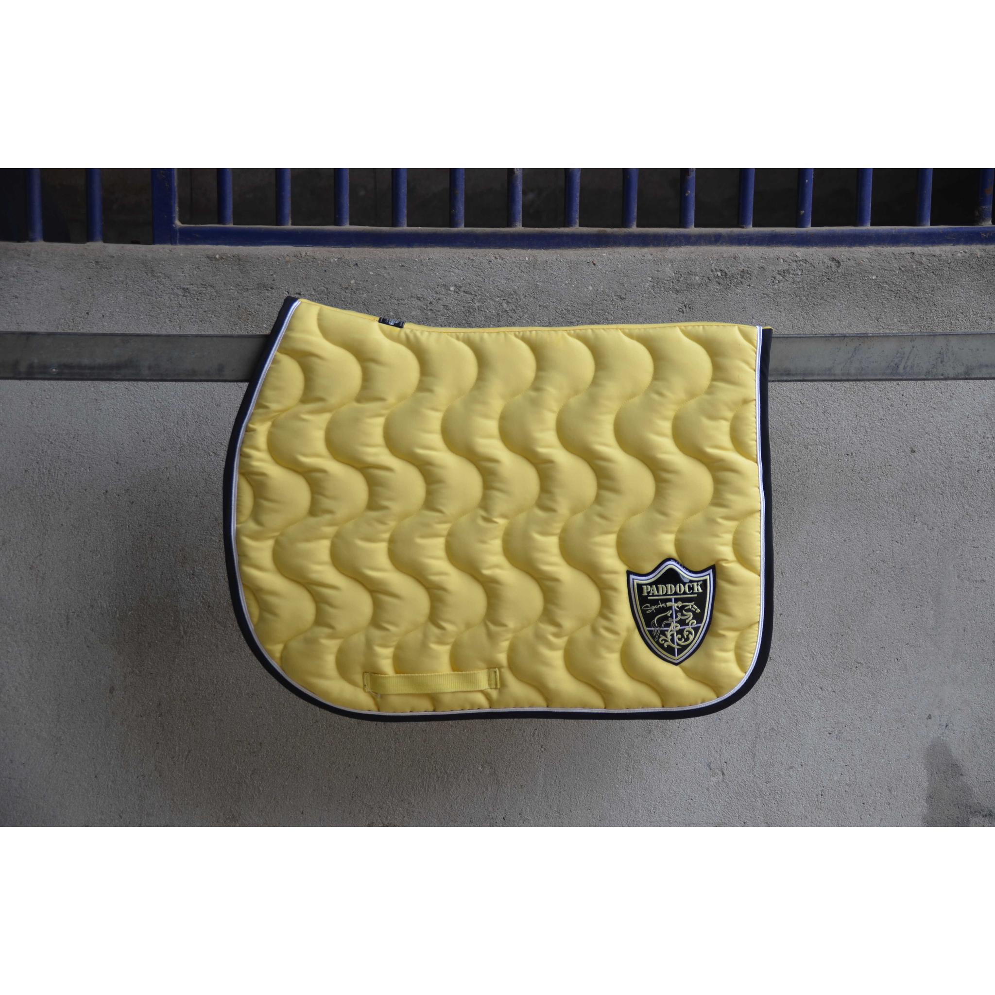 Paddock Sports Origin Saddle Pad with Crest - All-Purpose Yellow - 204742010_ambi_17