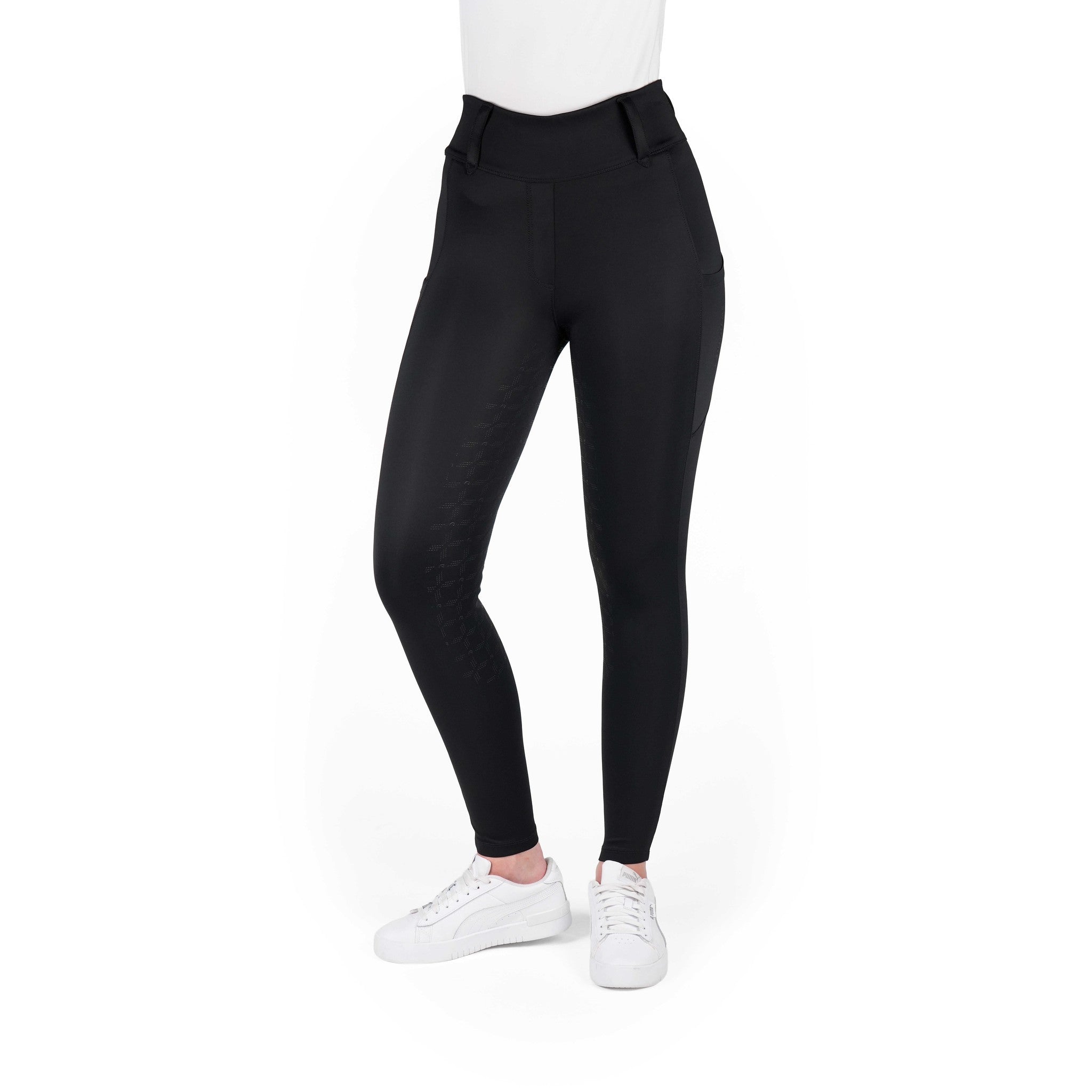 EQUITHÈME Alizé Full-Seat Leggings - Ladies Black 979167236