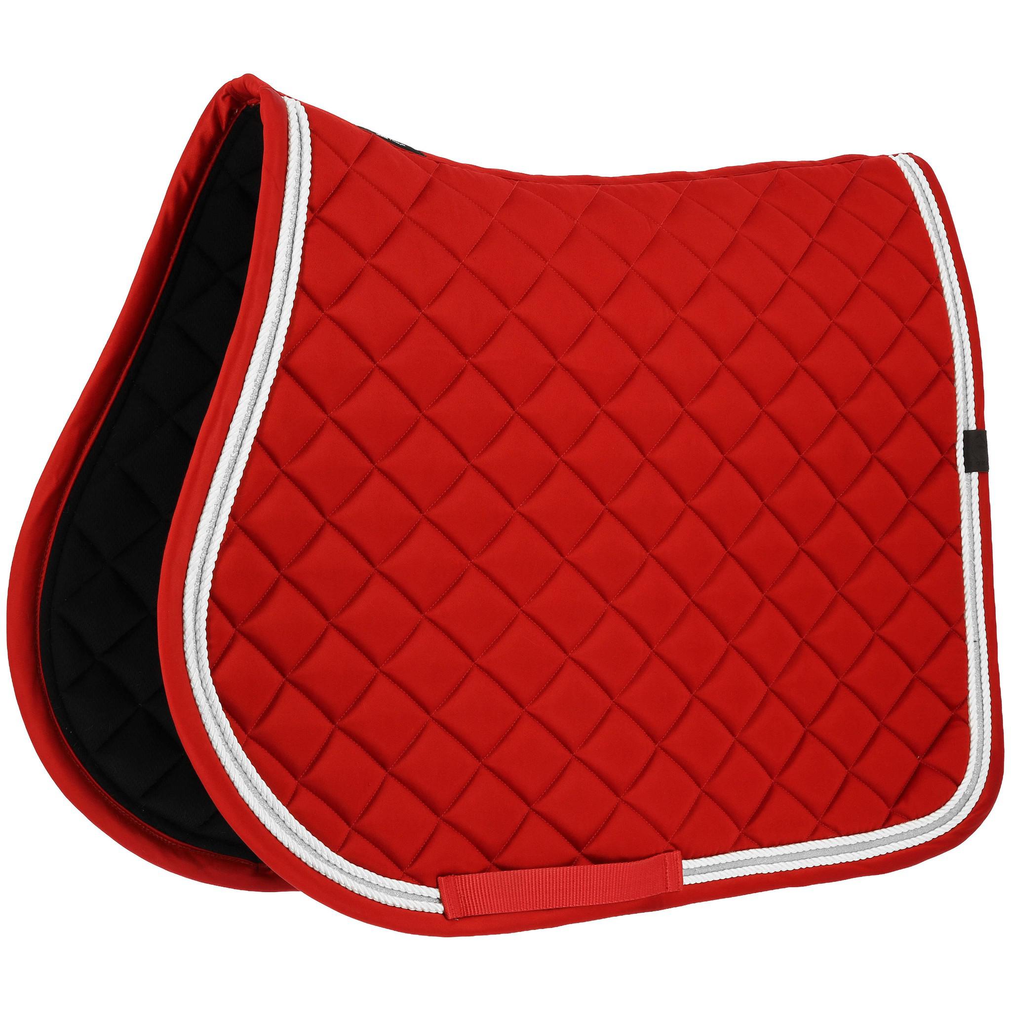 EQUITHÈME Xmas Saddle Pad - All purpose Red 204017303