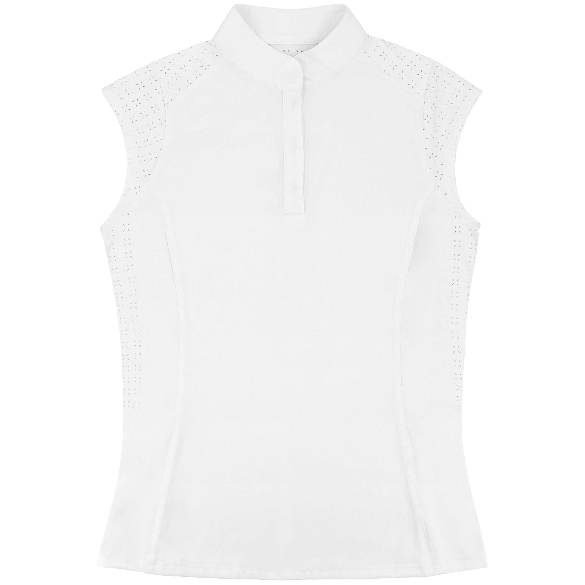 EQUITHÈME Sleeveless Show Polo – Judith White 962134012