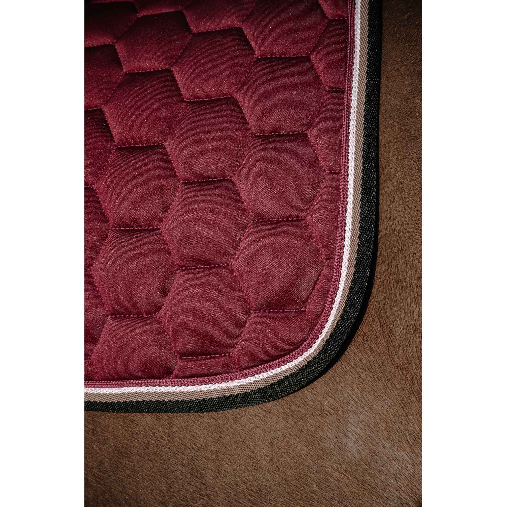EQUITHÈME All-Purpose Saddle Pad - Coco Burgundy - 204913033_ambi_4