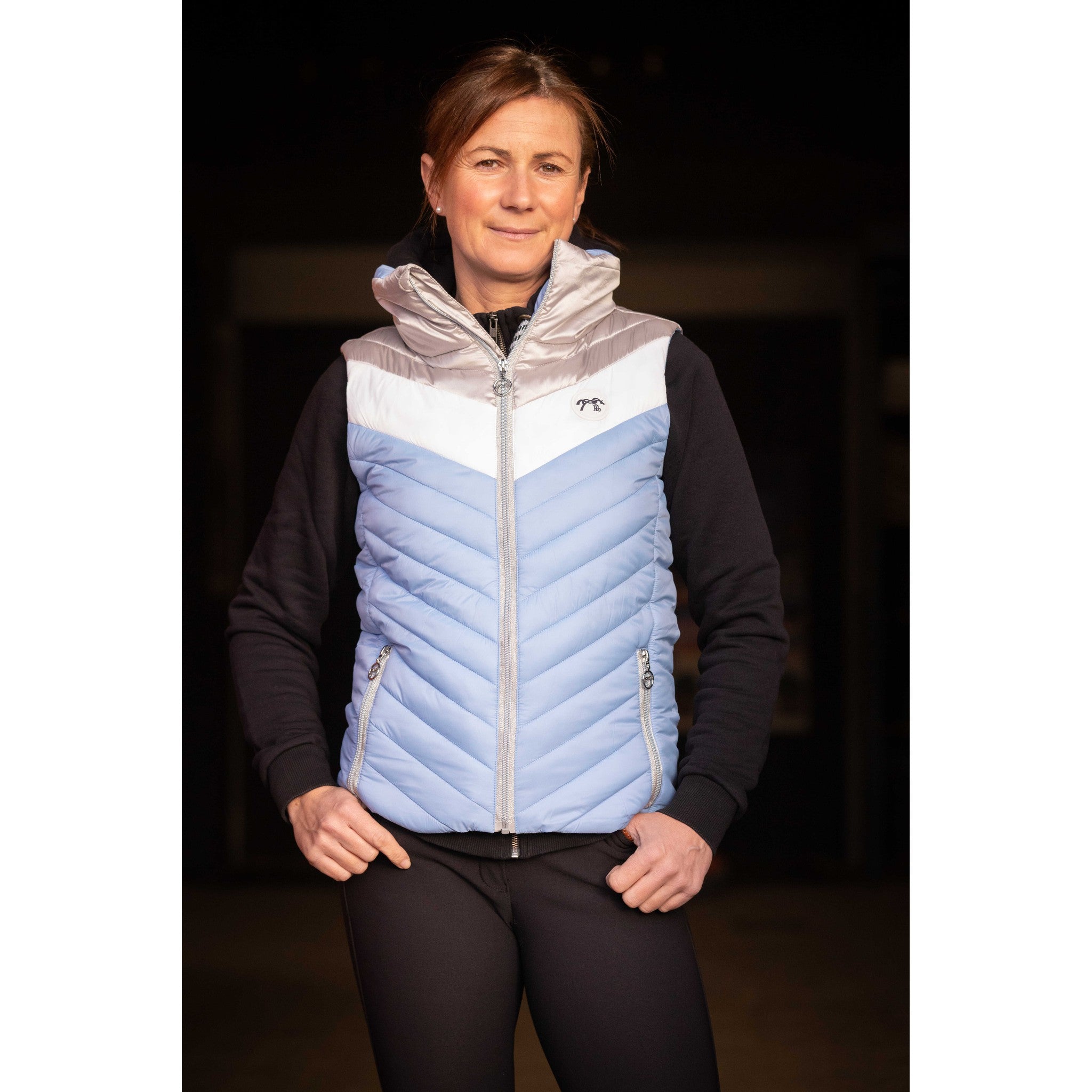 Penelope Camelia Quilted Vest - Women's Light blue - 978821191_ambi_1