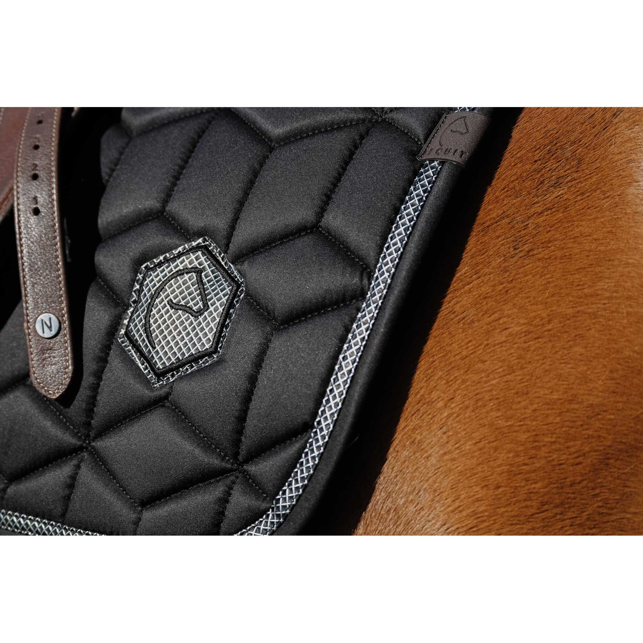 EQUITHÈME Softhex Saddle Pad - All purpose Black 204005002