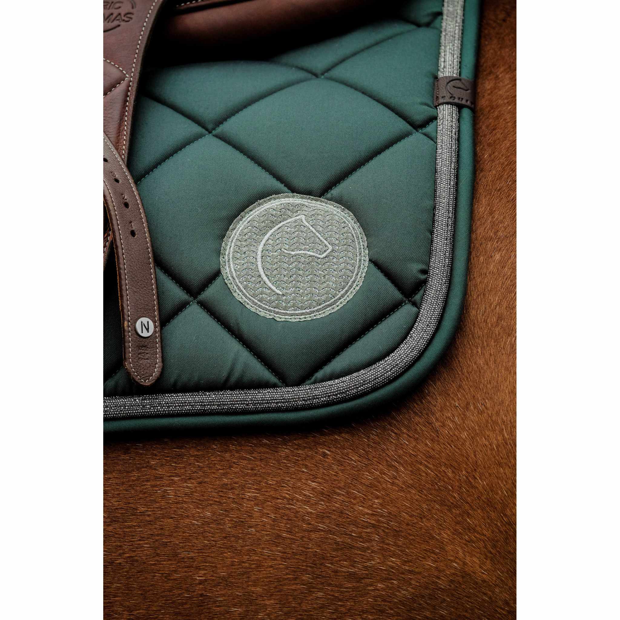 EQUITHÈME Badge 2.0 Saddle Pad - All purpose Dark green 204783009