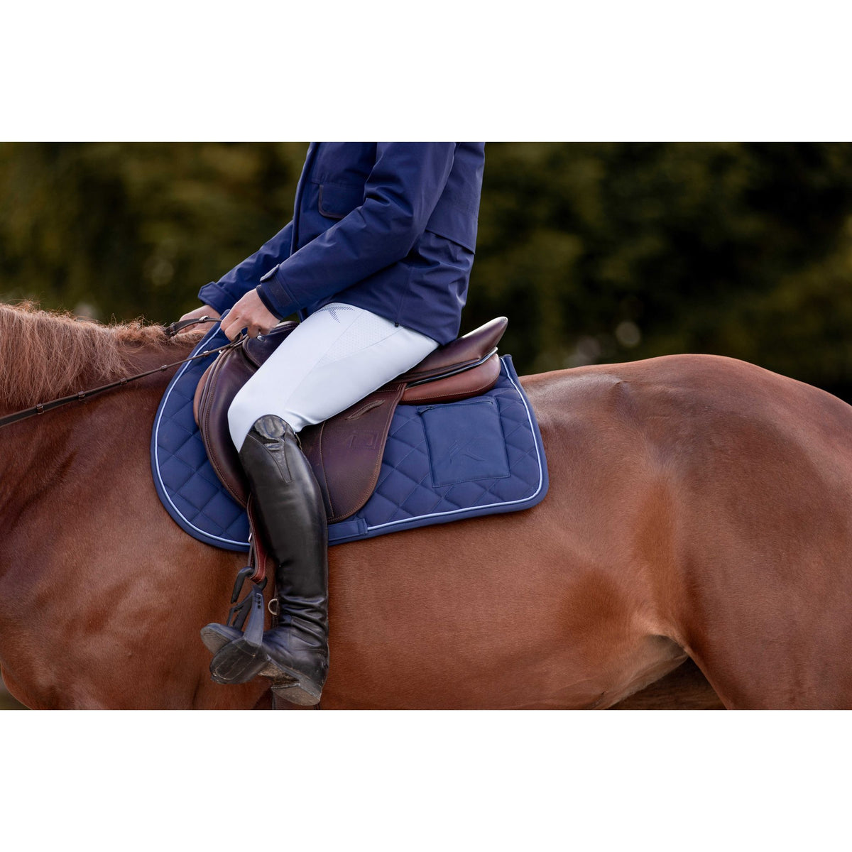 K by EQUITHÈME K-Cesar Saddle Pad - Navy blue - 204050307_ambi_4