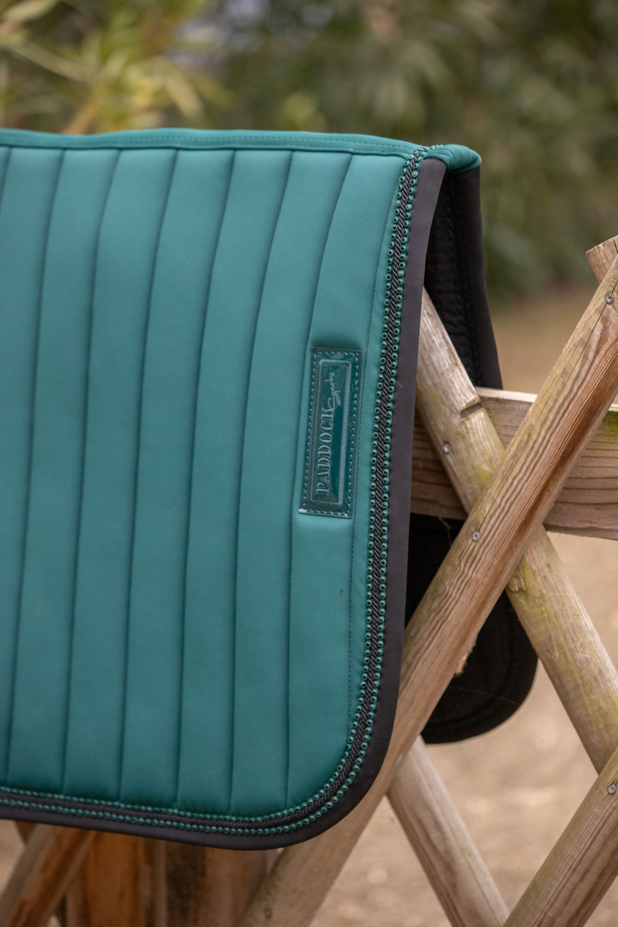 Paddock Sports Verticali Saddle pad - All purpose Dark green/black