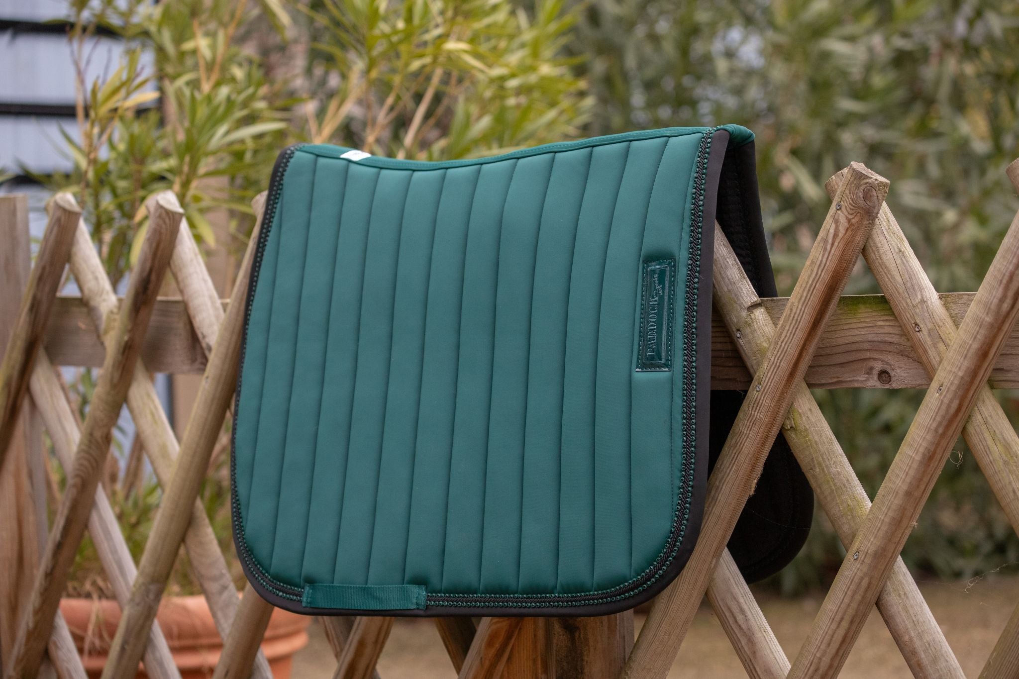 Paddock Sports Verticali Saddle pad - All purpose Dark green/black