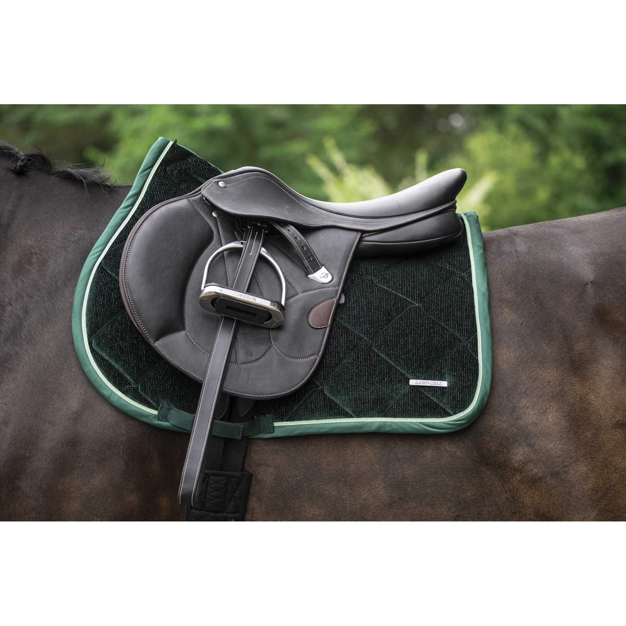 Lami-Cell Glimmer Saddle Pad - All purpose Dark green 220039009
