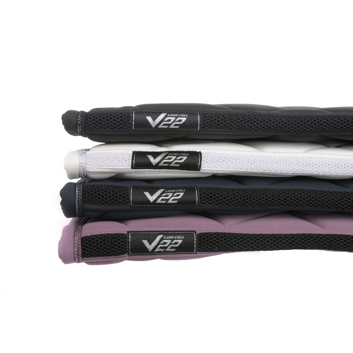 Lami-Cell V22 Dressage Saddle Pad - Black - 220045302_compo_2