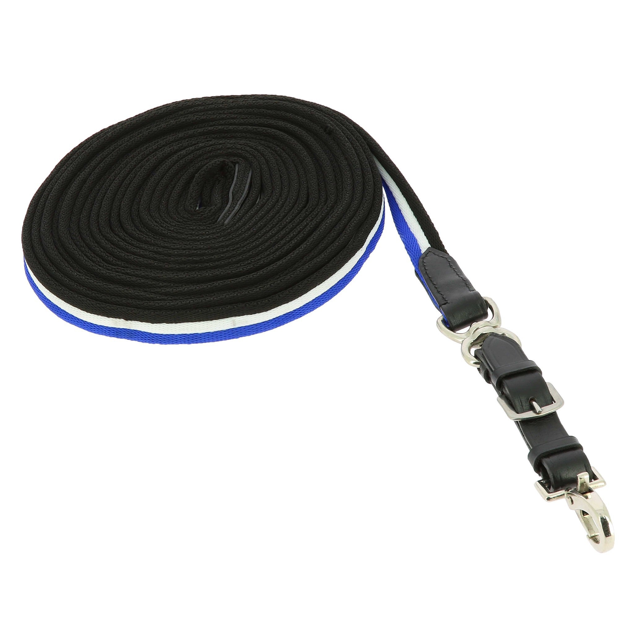 Norton Padded leather exercise lunge Black/white/blue 520105261