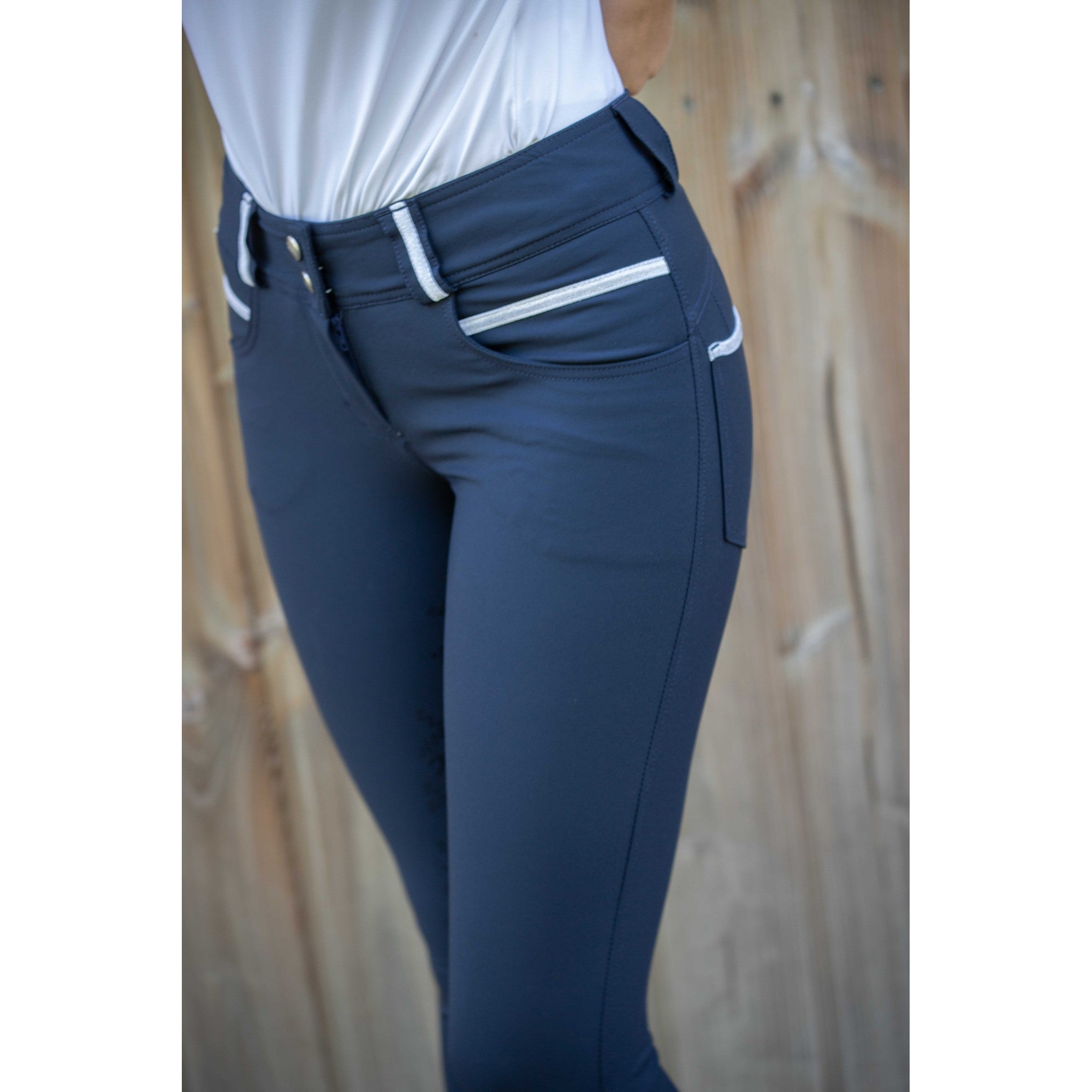Penelope Fun Pushup Riding Pants with Silicone Full Seat - Women's Navy blue - 979909734_zoom_1