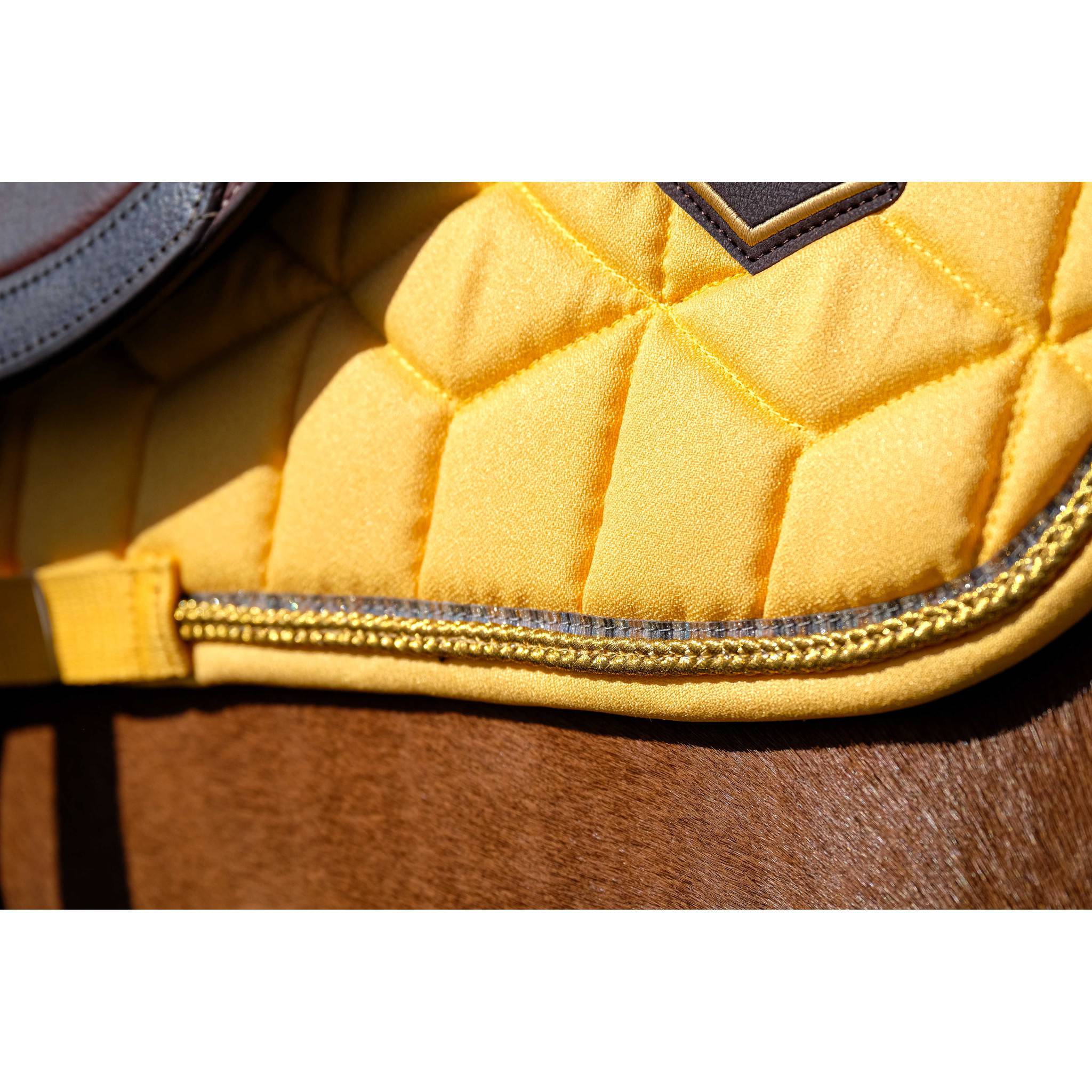 EQUITHÈME Hexalight saddle pad - All purpose Yellow 204004010