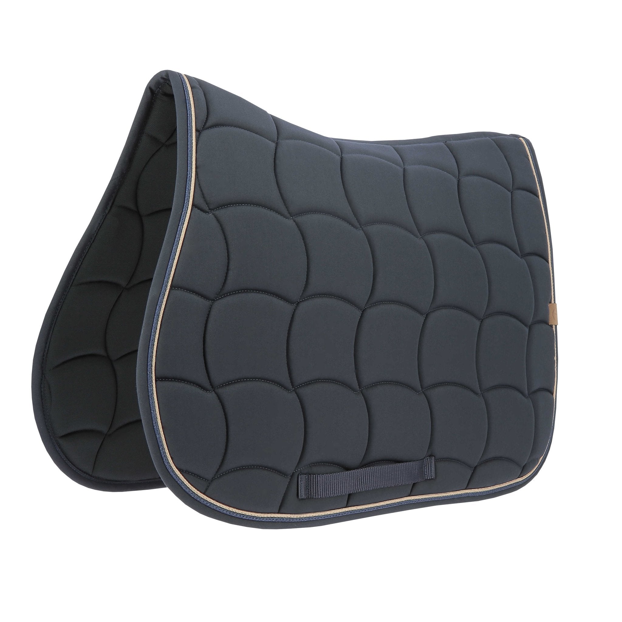 EQUITHÈME Shiny All-Purpose Saddle Pad Navy blue - 204762007_packshot_1