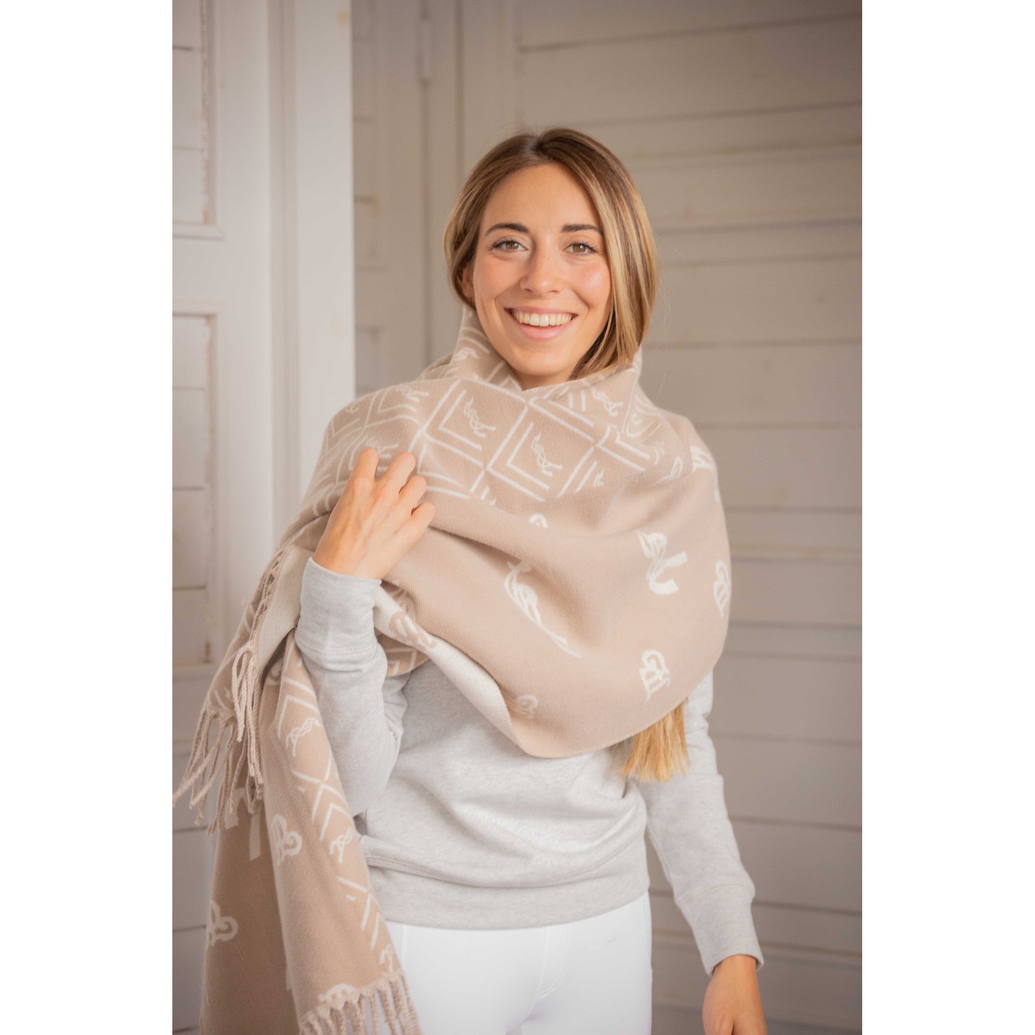 Pénélope Lana Scarf Beige /ecru 985855005