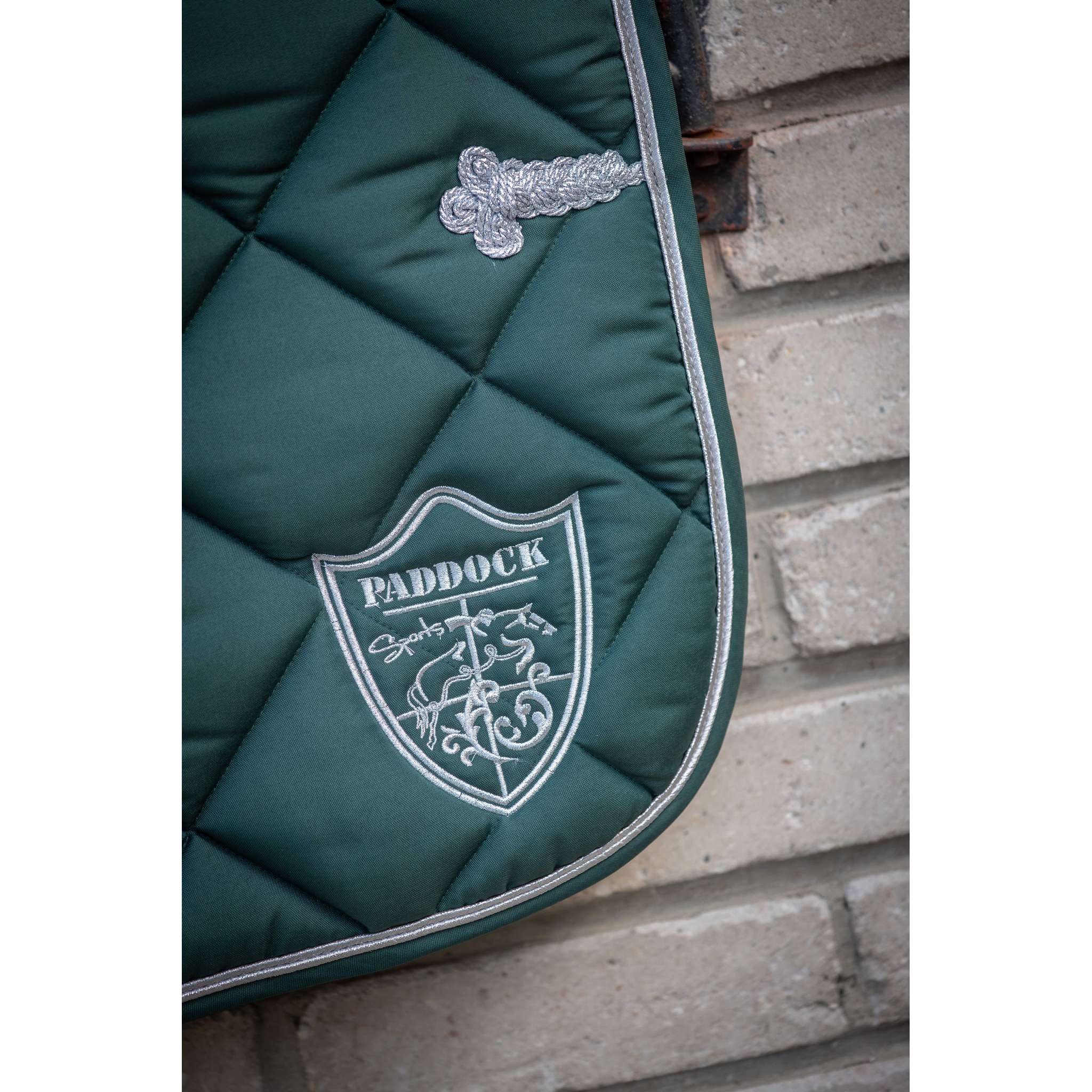 Paddock Sports Prem's Badge Dressage Saddle Pad Green - 204751009_ambi_2