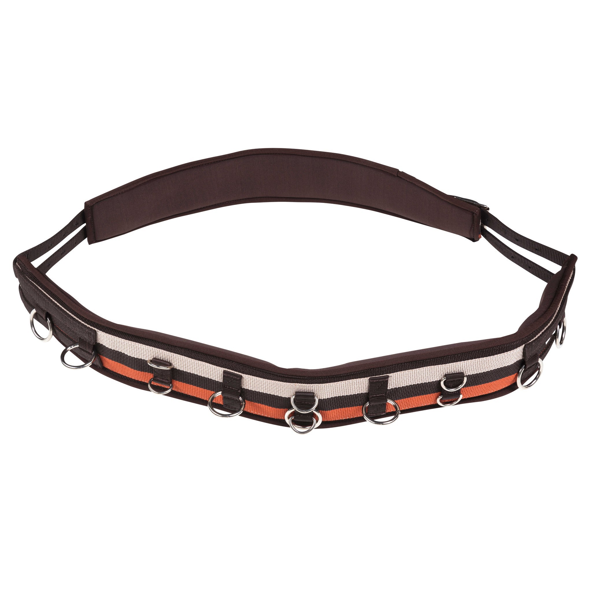 Synthetic lunging surcingle Rust/brown/beige 401031304