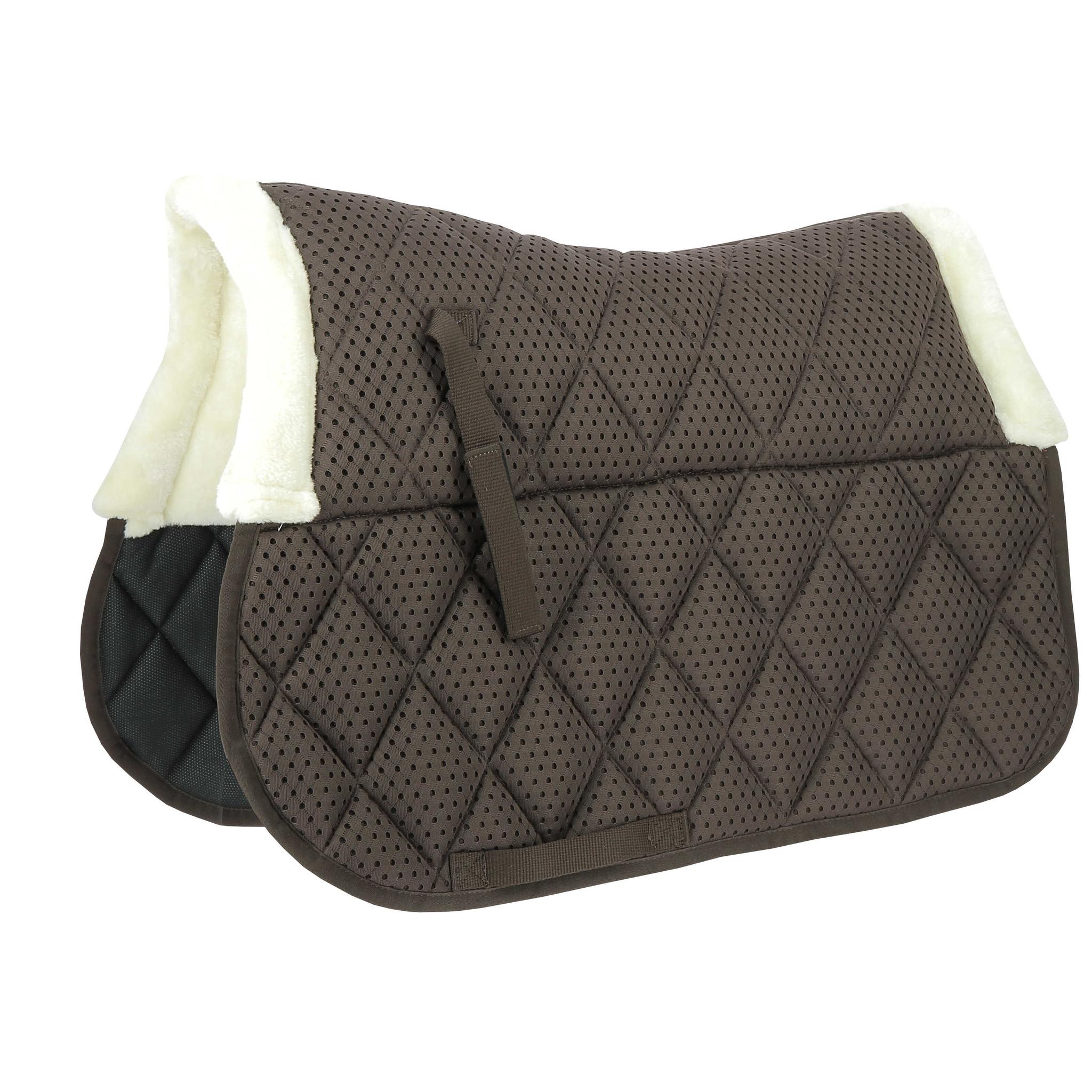 EQUITHÈME Pro Air All-Purpose Saddle Pad Chocolate - 204922004_packshot_1