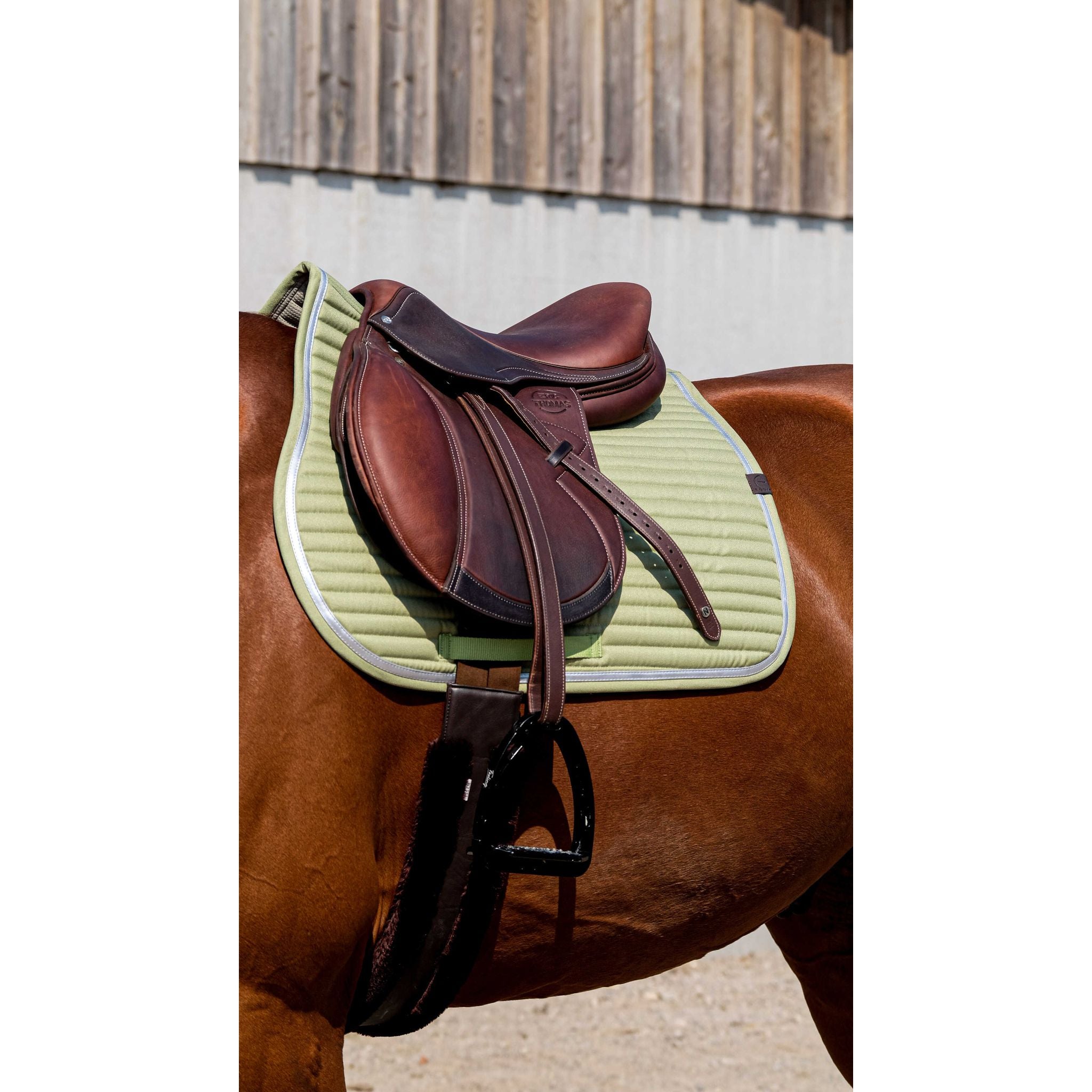 EQUITHÈME Spring All-Purpose Saddle Pad Light green - 204781008_ambi_1
