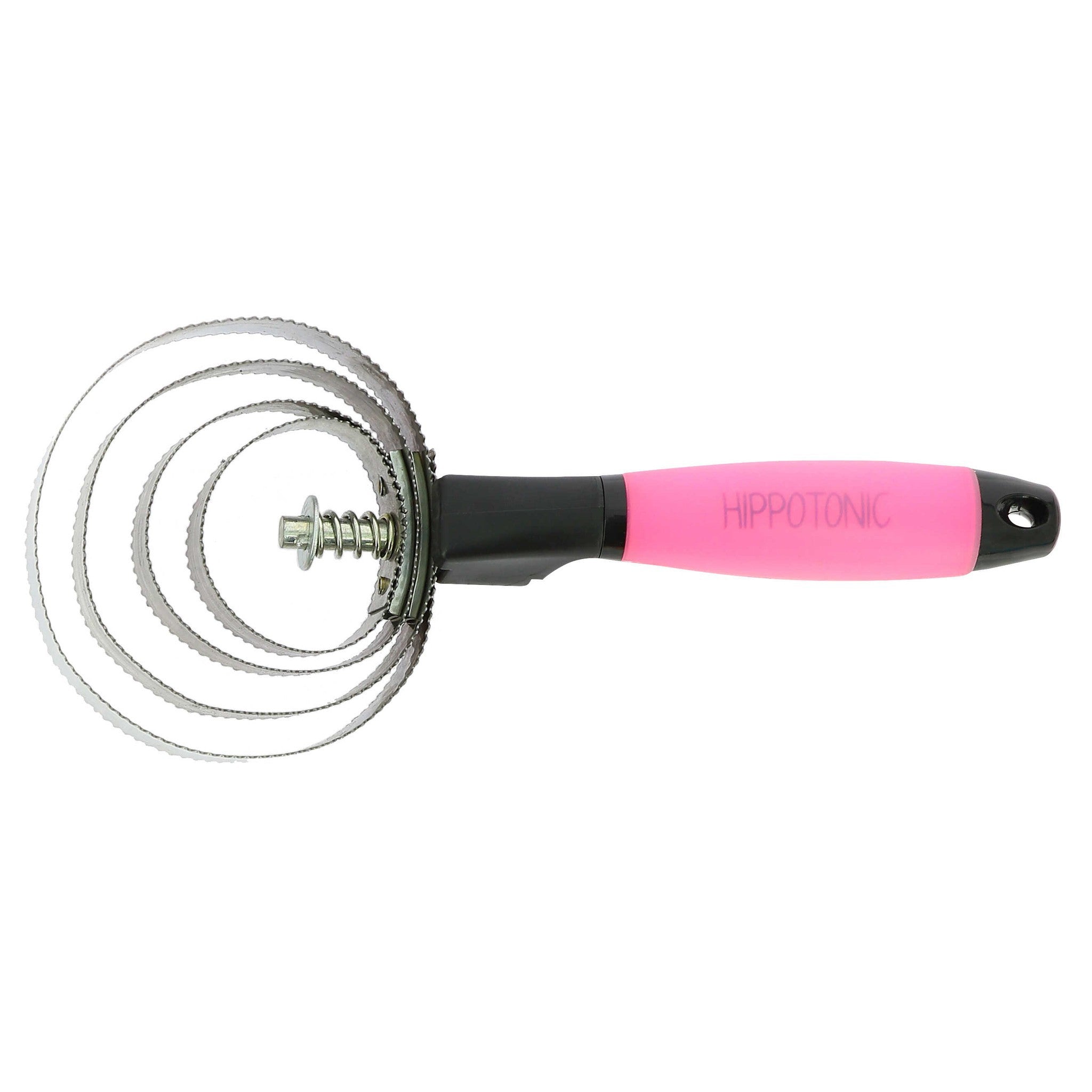 HIPPO-TONIC “Gel” round metallic curry comb Fuchsia 700074032