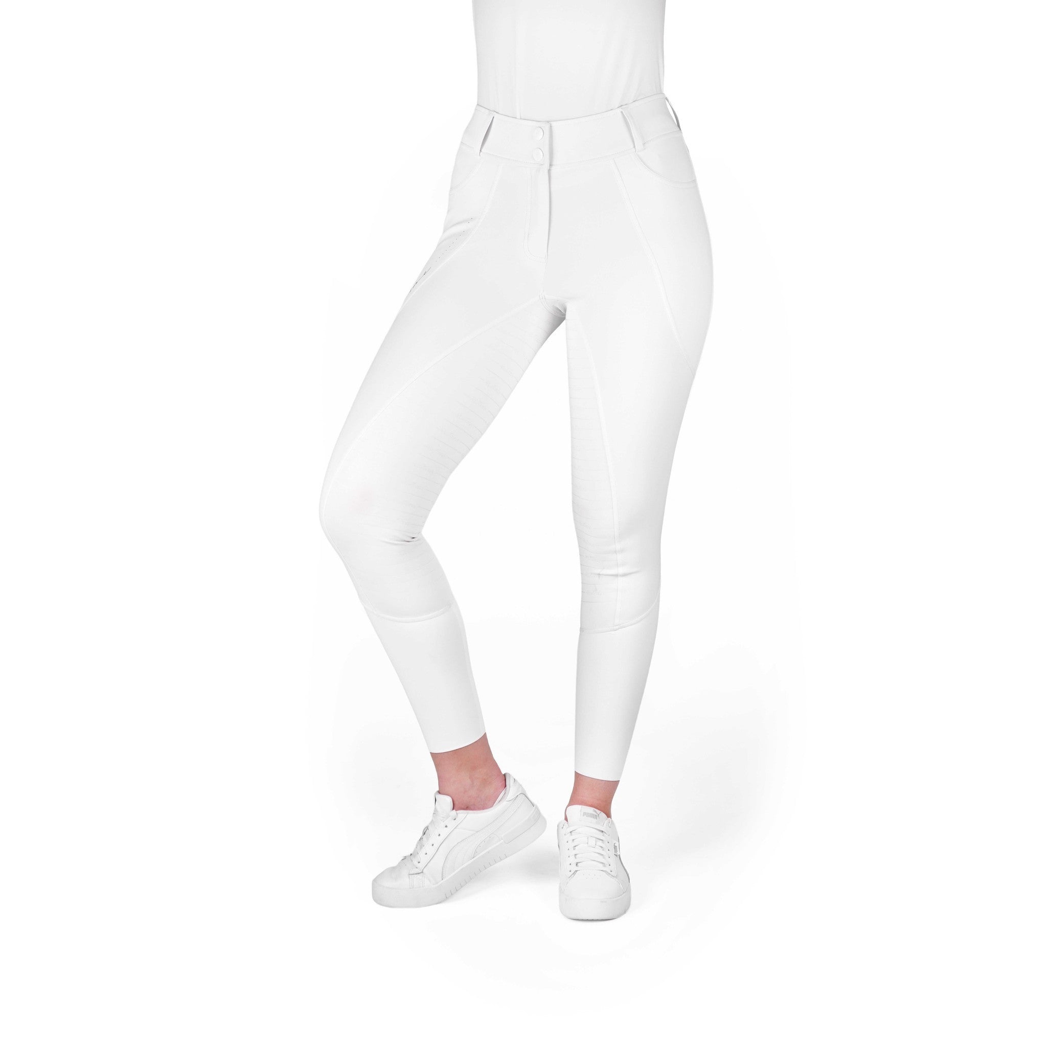 Je t’aime EQUITHÈME Elsa Breeches - Ladies White 979842136