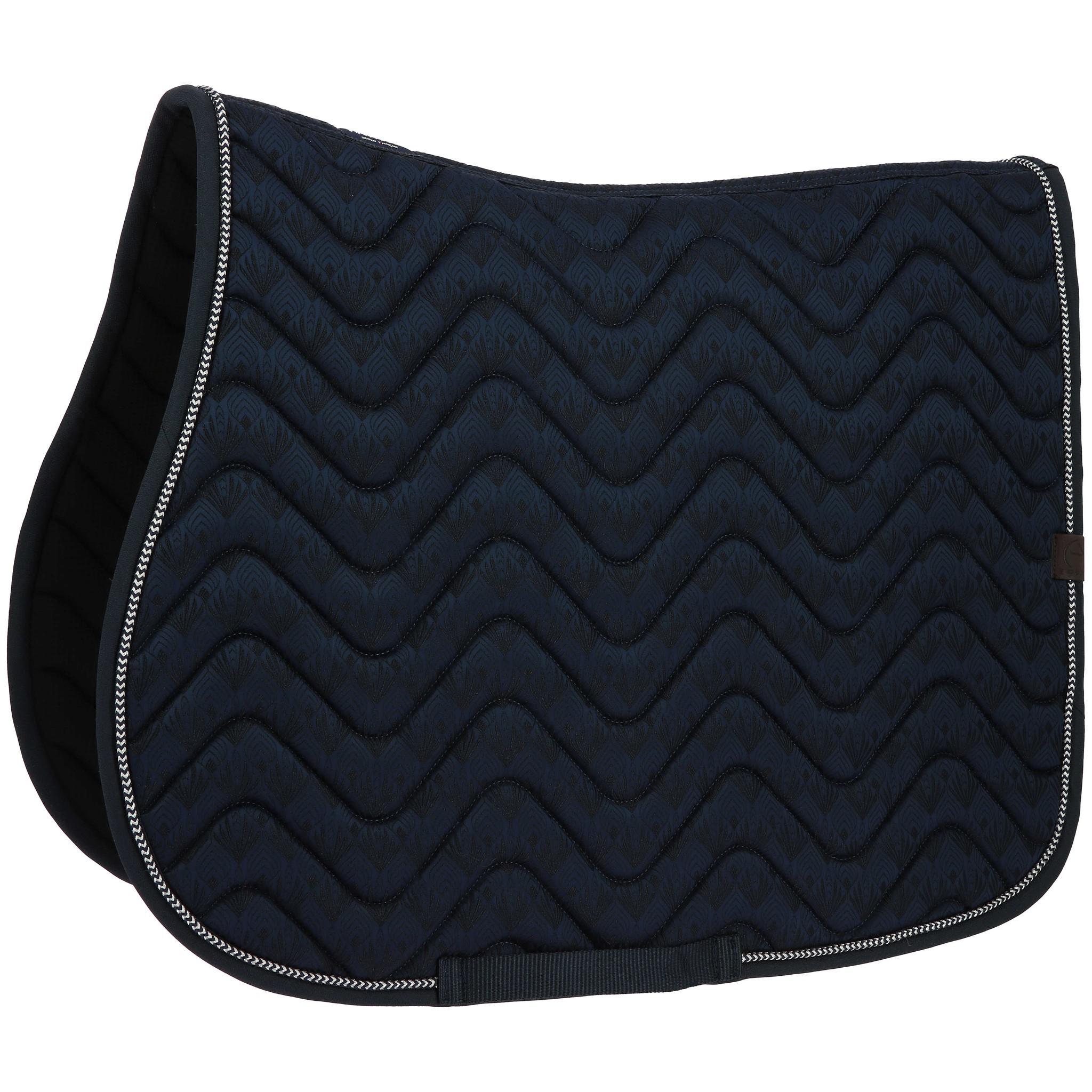 EQUITHÈME Brocart saddle pad - All purpose Navy blue 204002007