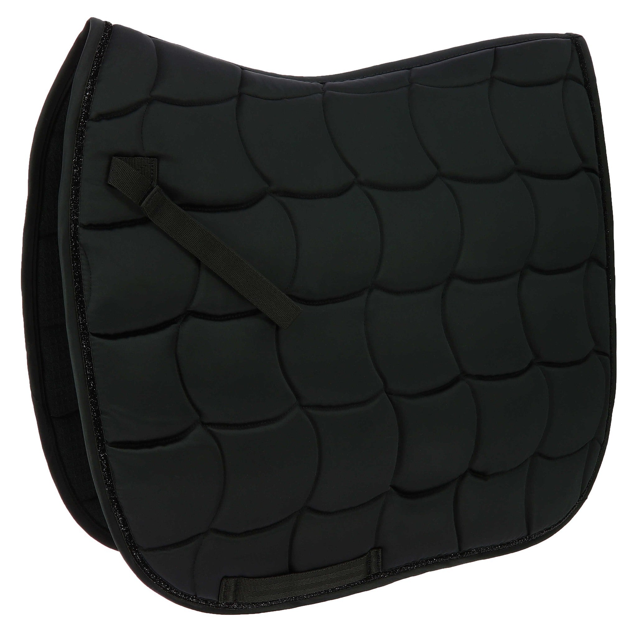 EQUITHÈME Satin Saddle pad - Dressage Black 204433002