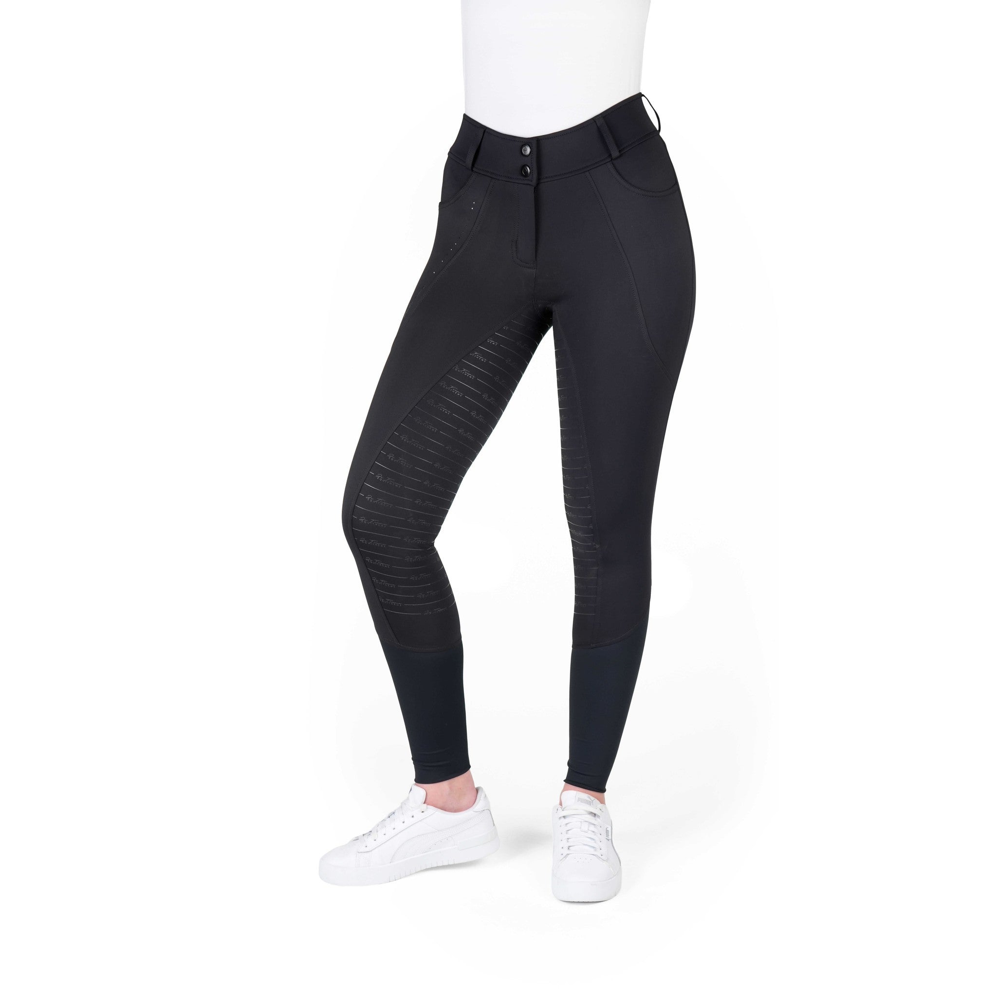 Je t’aime EQUITHÈME Elsa Breeches - Ladies Black 979842236